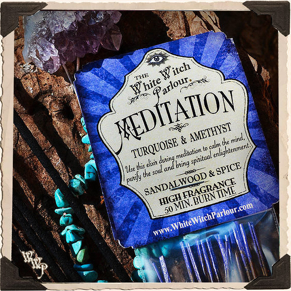 MEDITATION Elixier RÄUCHERSTÄBCHEN. Packung mit 20 Stäbchen. Für Weisheit, Frieden & spirituelle Erleuchtung.