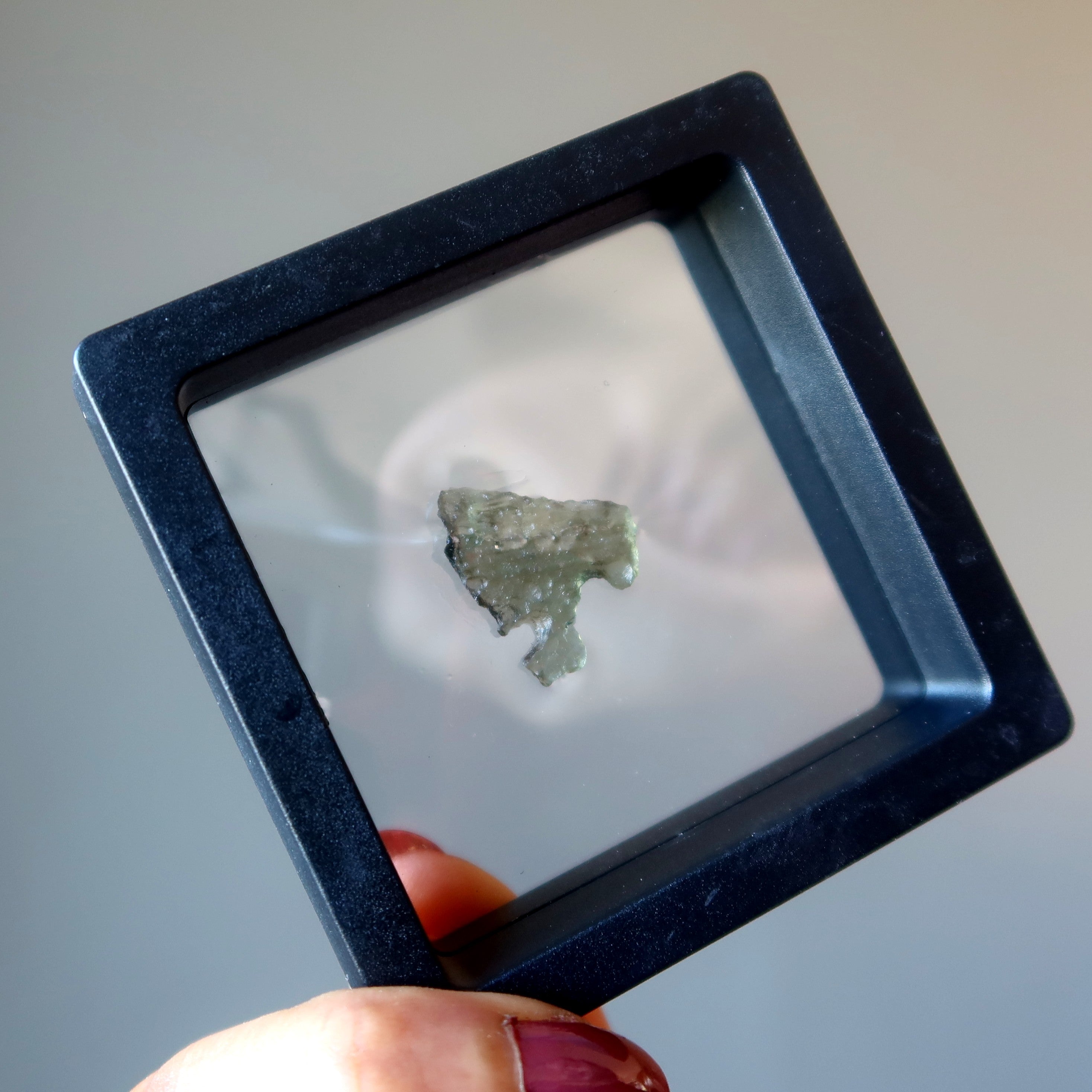 Moldavit Tektit Luftpolsterfolie Weltraumstein Meteorit Edelstein