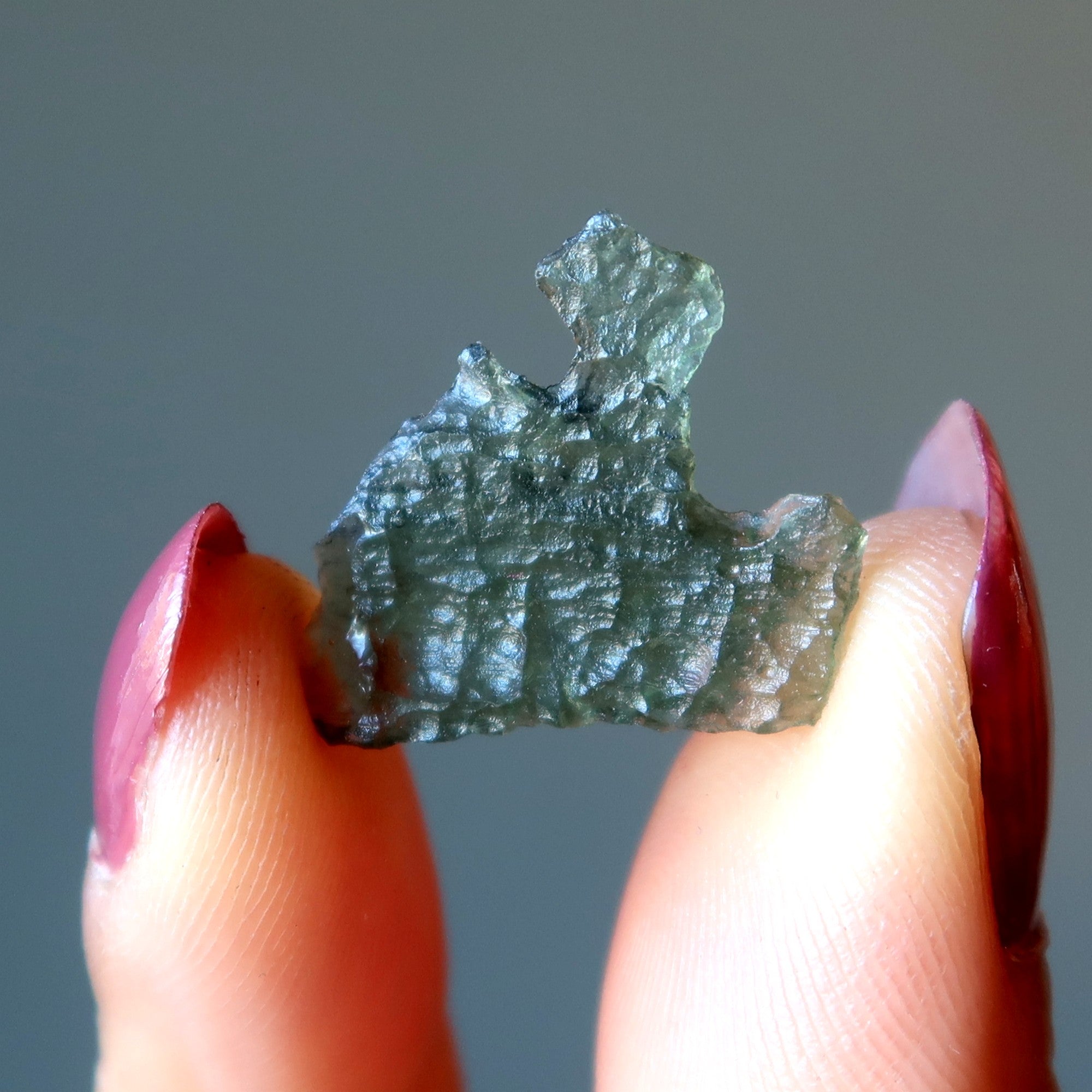 Moldavit Tektit Luftpolsterfolie Weltraumstein Meteorit Edelstein
