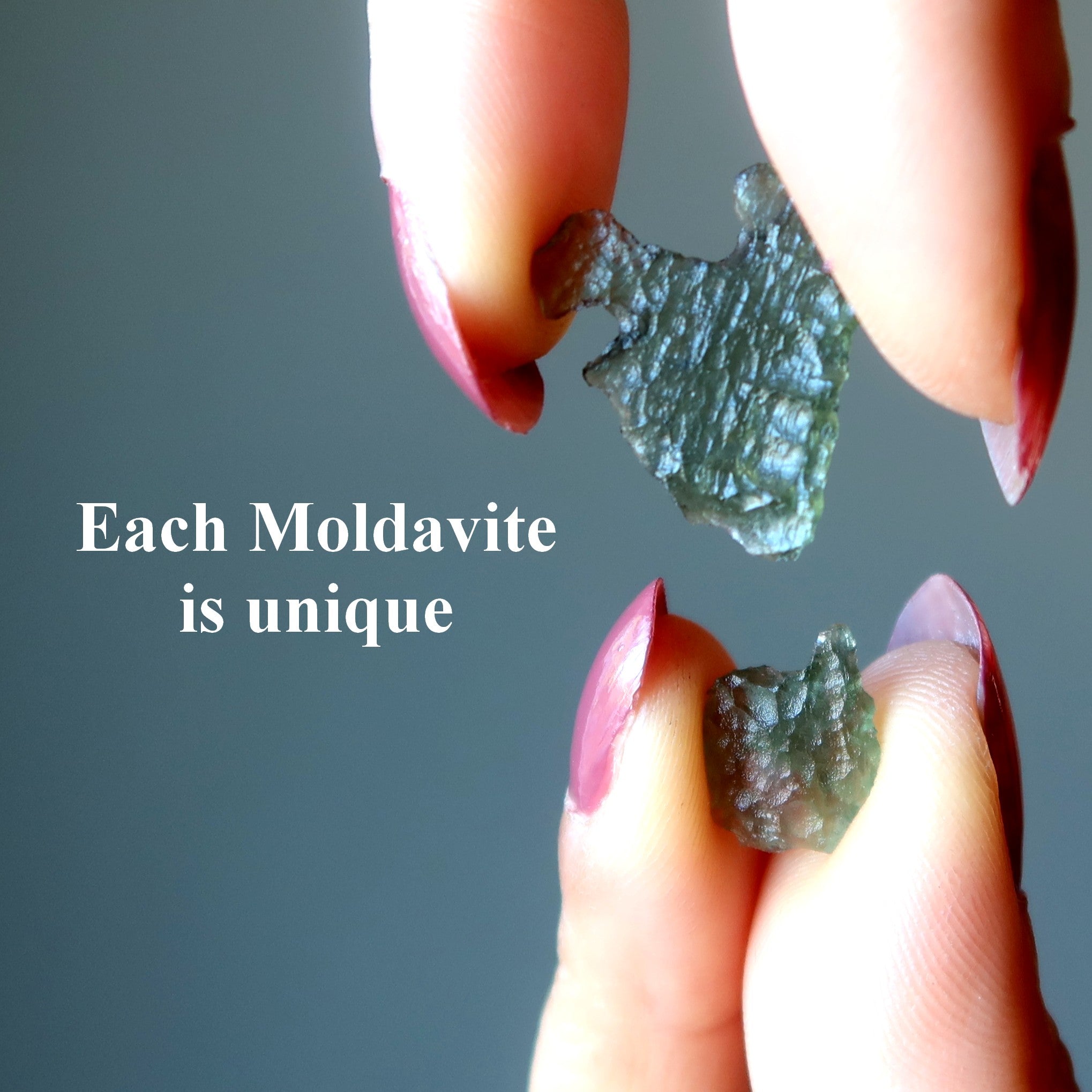 Moldavit Tektit Luftpolsterfolie Weltraumstein Meteorit Edelstein