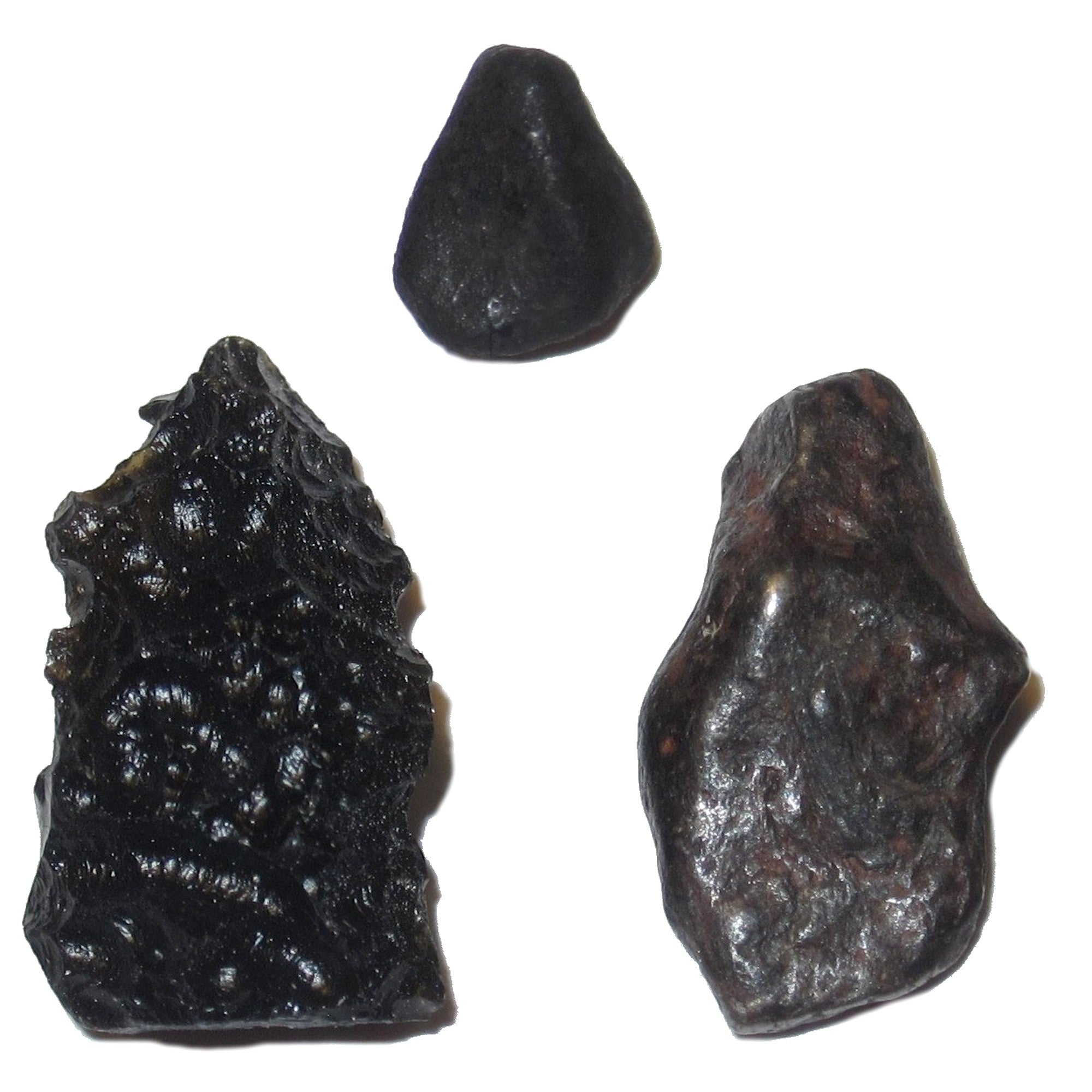 Meteorite Set Black Tektite Agoudal Chelyabinsk Gifts