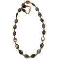 Mica Necklace Inner Beauty Outer Shine Gold Oval Gemstones