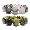 Crystal Soulful Bracelet Set: Serpentine & Quartz Tourmaline