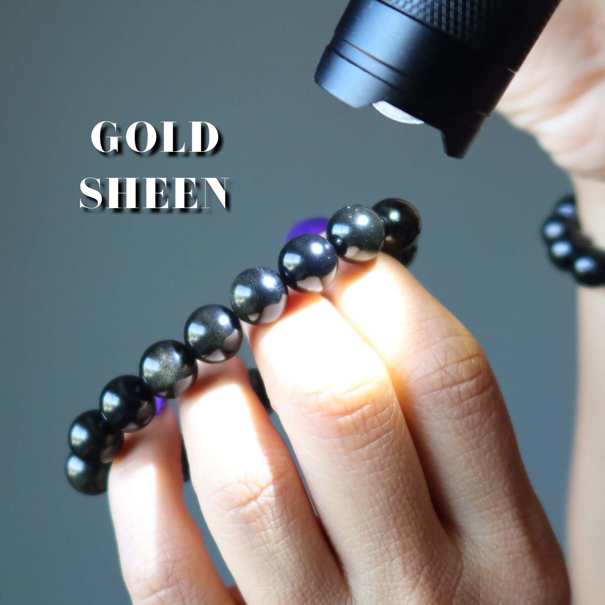 Crystal Protection Bracelet Set: Obsidian & Black Tourmaline