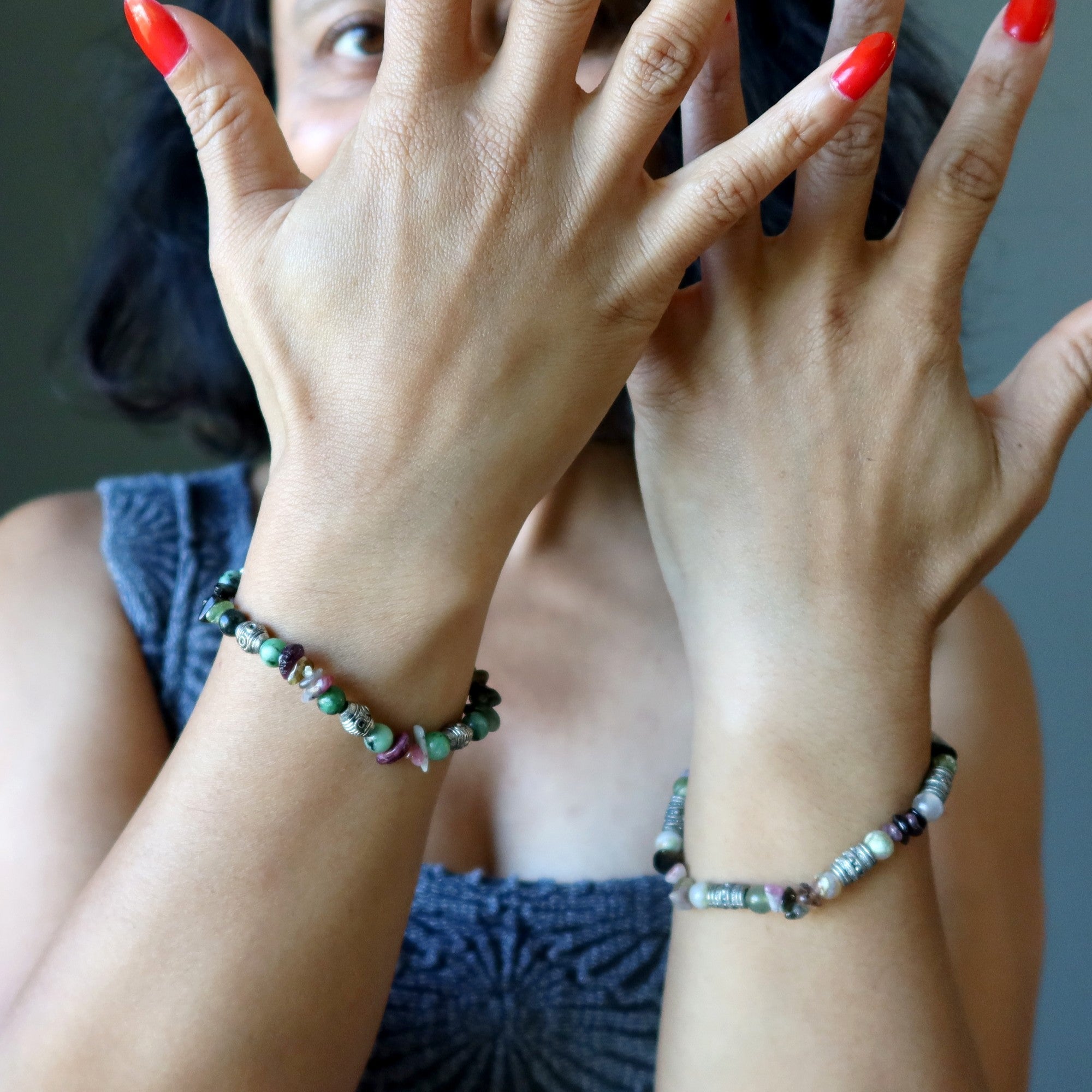 Crystal Fun Bracelet Set: Multi-Gemstone Eclectic Energy