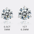 Moissanite Ohrstecker 925er Sterlingsilber Kleine Klassische Koreanische Mode Geschenk