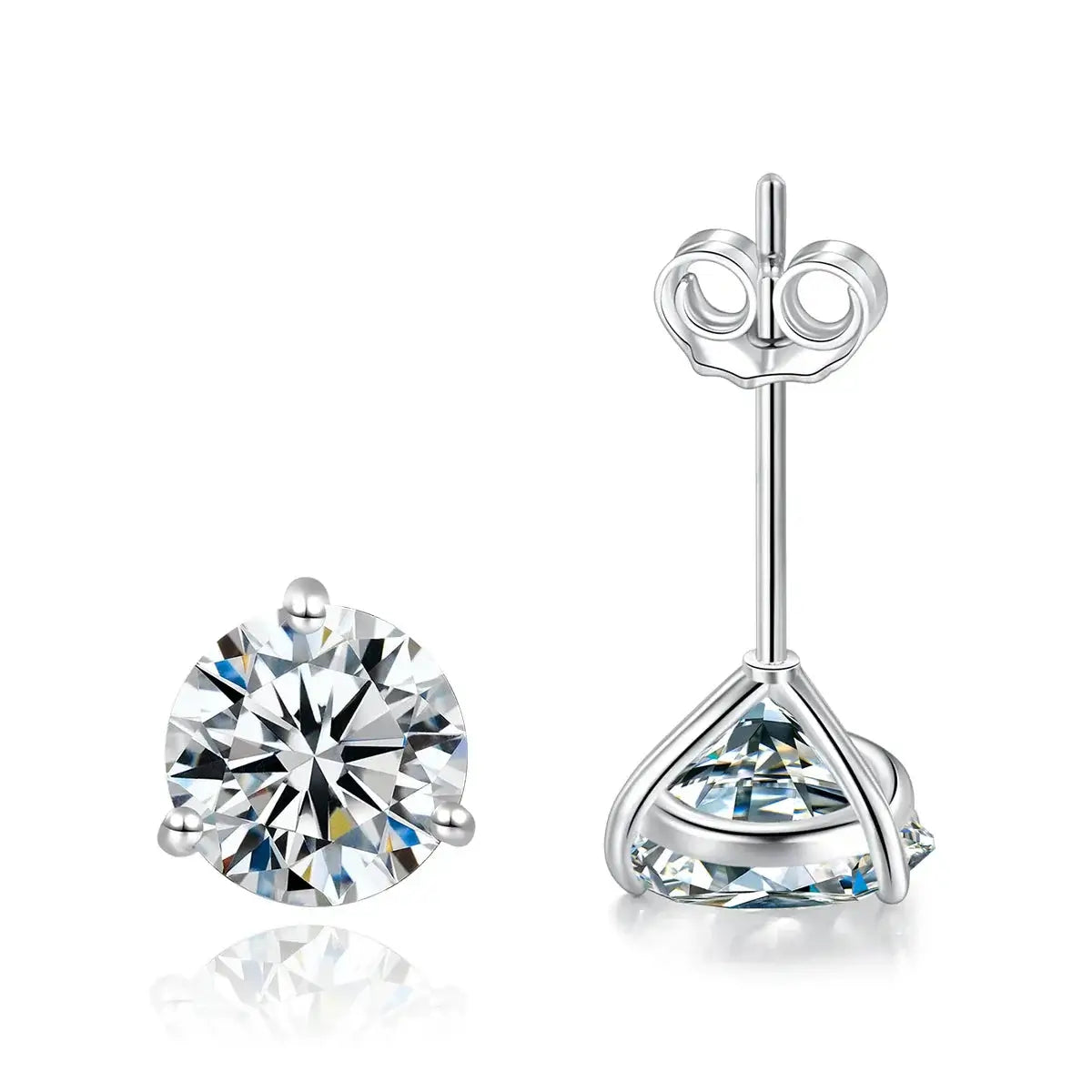 Moissanite Ohrstecker 925er Sterlingsilber Kleine Klassische Koreanische Mode Geschenk