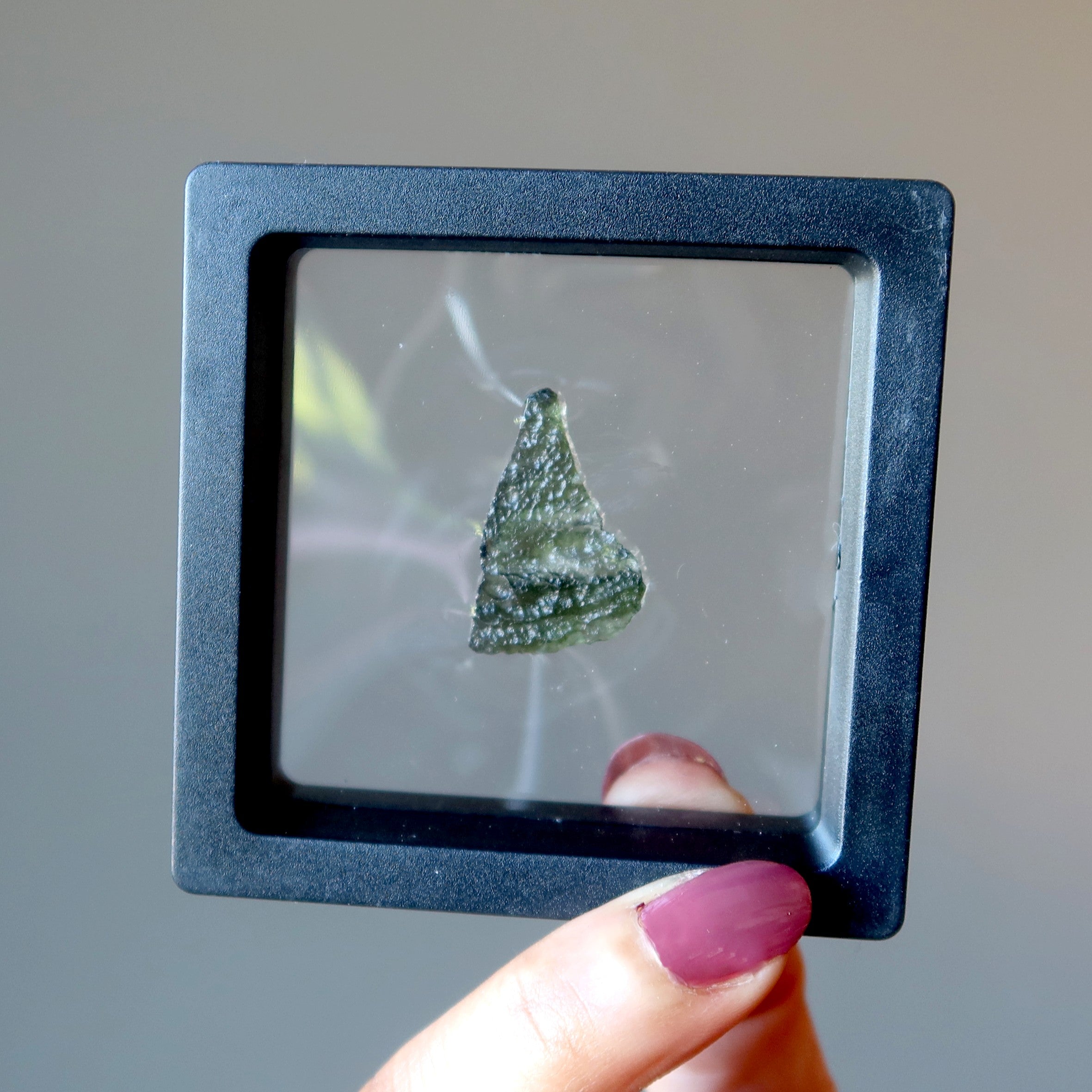 Moldavite Green Tektite Alien Shark Fin Gemstone
