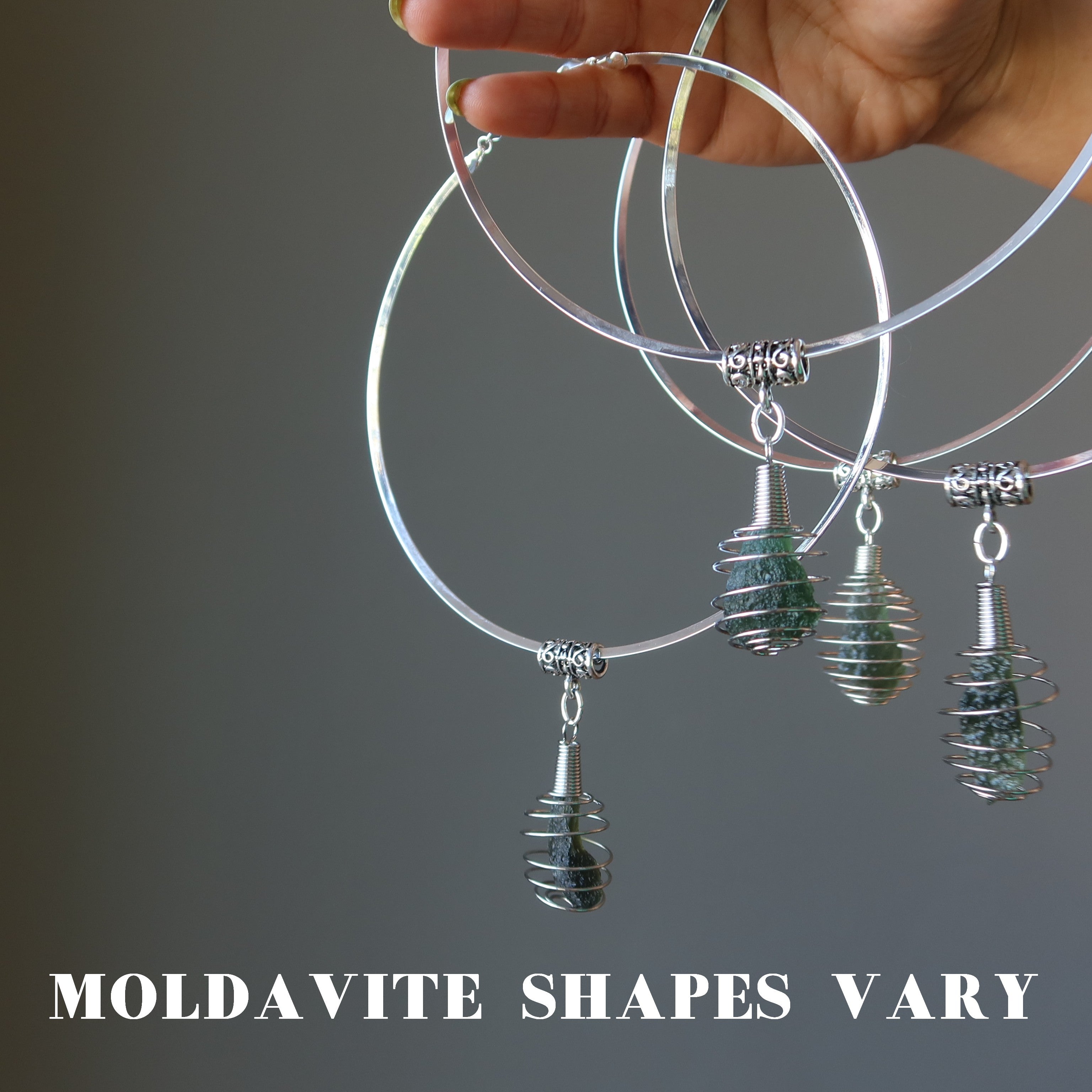 Moldavite Necklace Cosmic Catch Choker Green Tektite