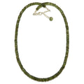Collier en moldavite Reine de la Galaxie Pierres précieuses royales à facettes