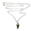 Collier Moldavite Graine de Haute Vibration Argent Sterling