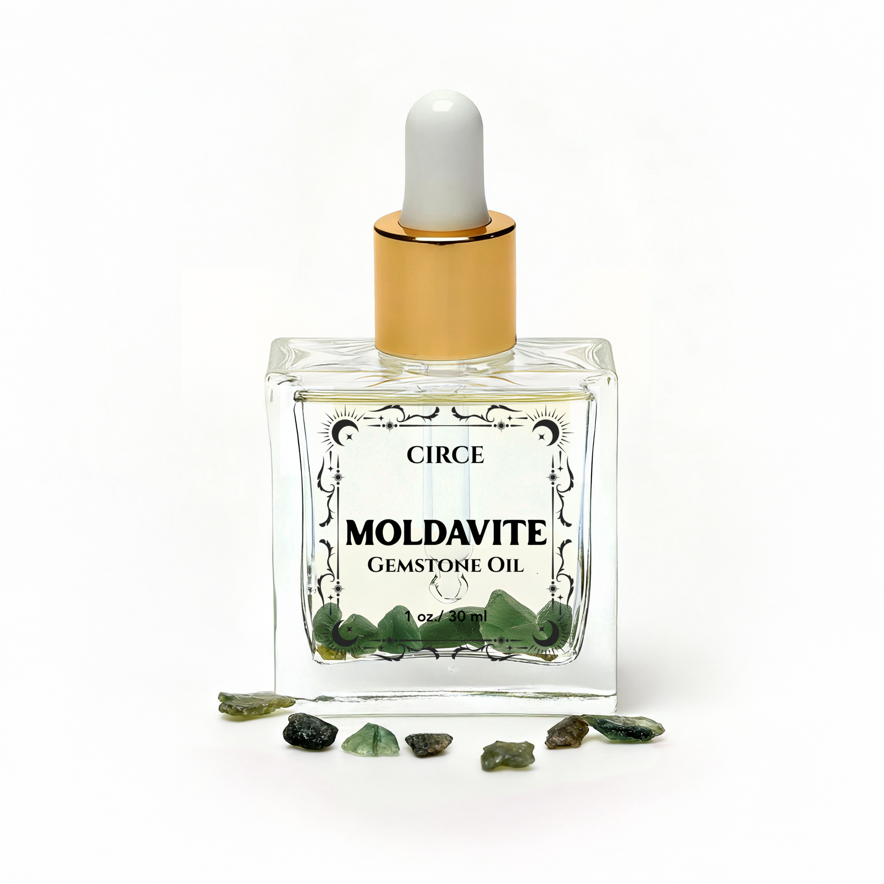 Huile Rituelle Moldavite – Manifestation & Transformation Spirituelle | 30 ml