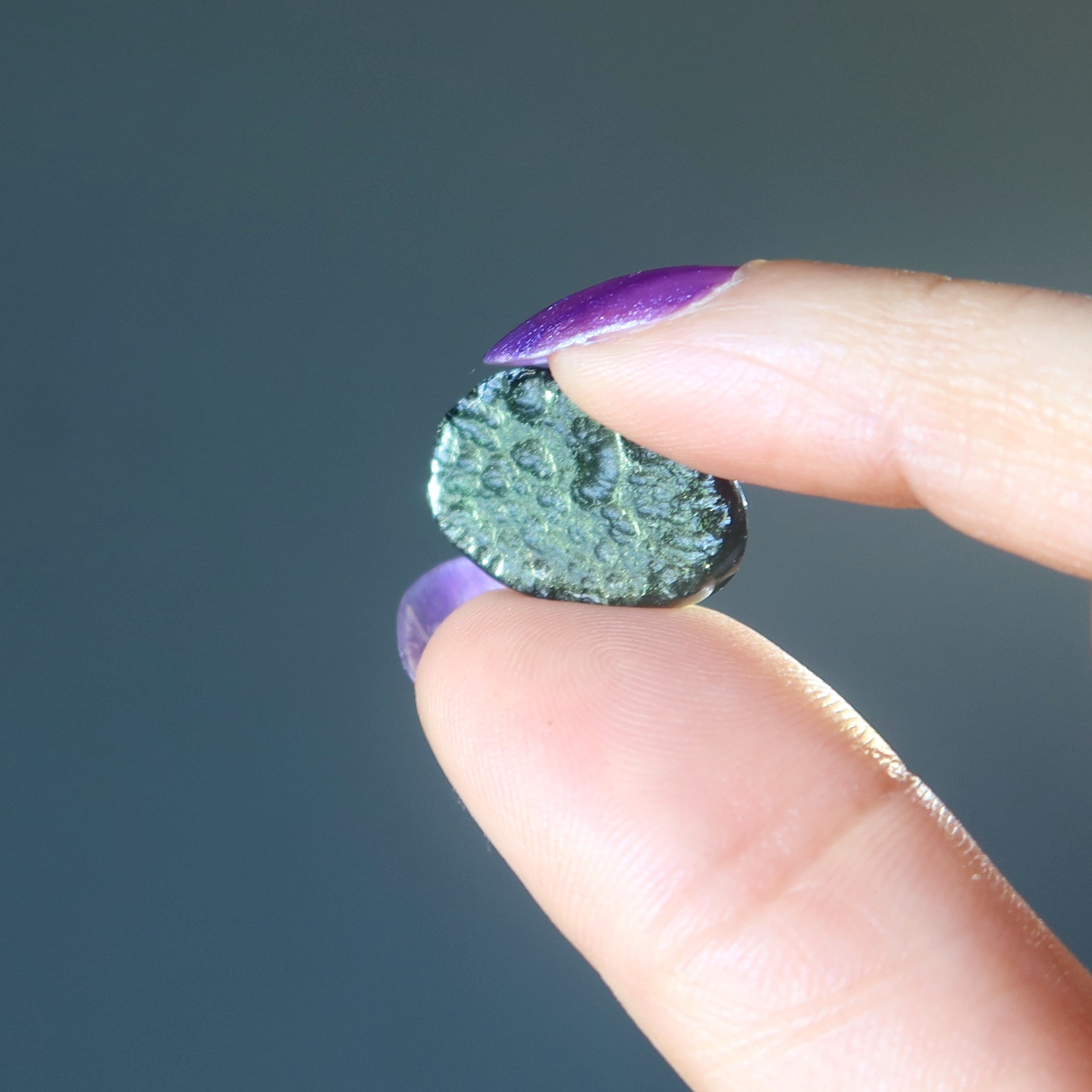 Moldavite Polished Green Tektite Soul Star Chakra Gem