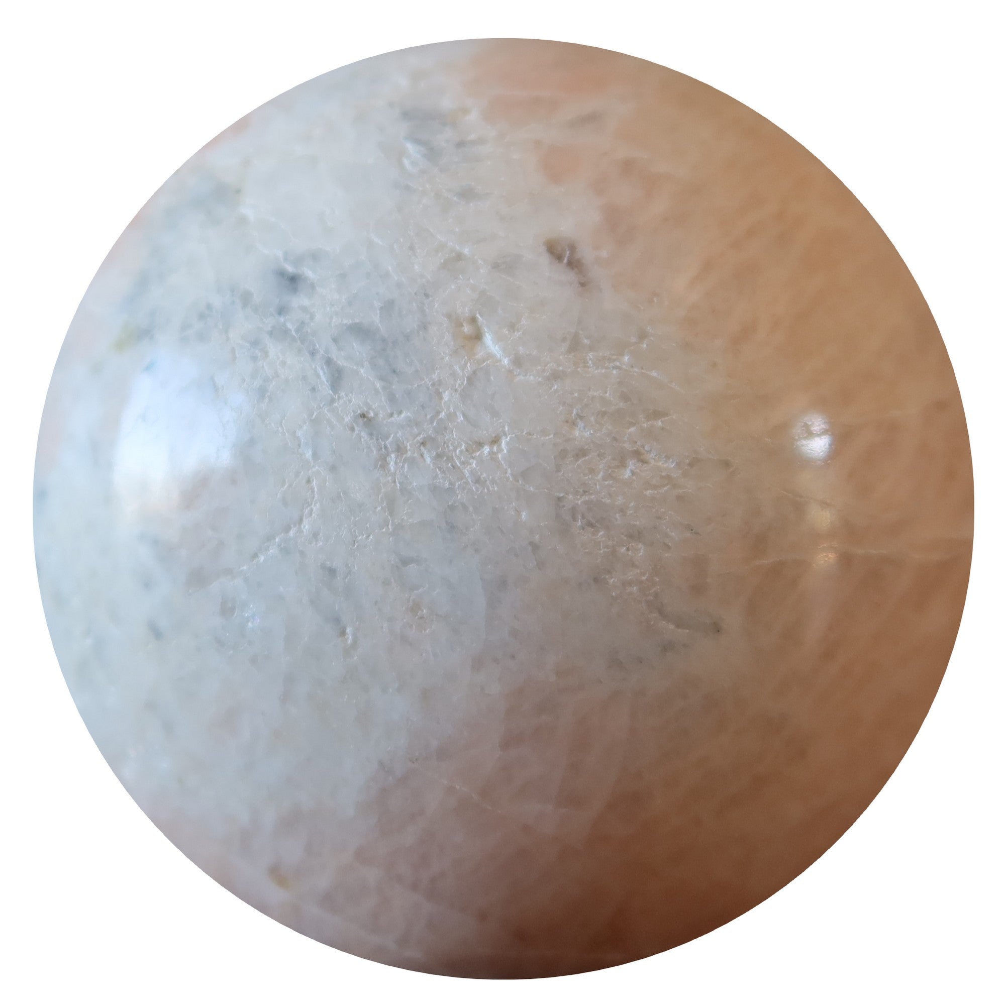 Peach Moonstone Sphere Cream Serene Soul Healing Crystal Ball