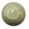Sphère en pierre de lune crème, boule de cristal, guerrier blessé