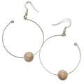 Boucles d'oreilles Pierre de lune Pêche Demi-créoles intemporelles