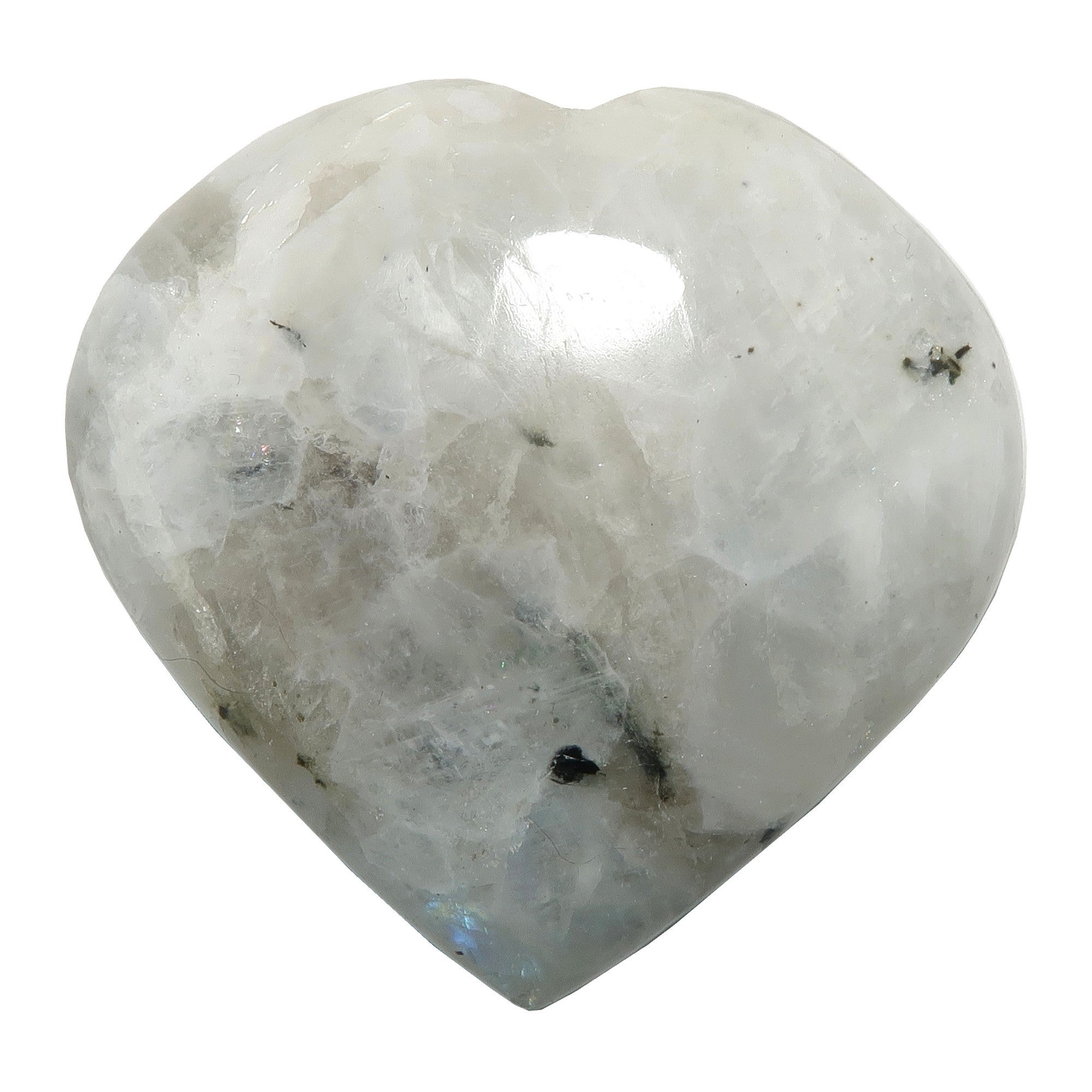 Pierre de lune Tourmaline Cœur Histoire d'amour lunaire