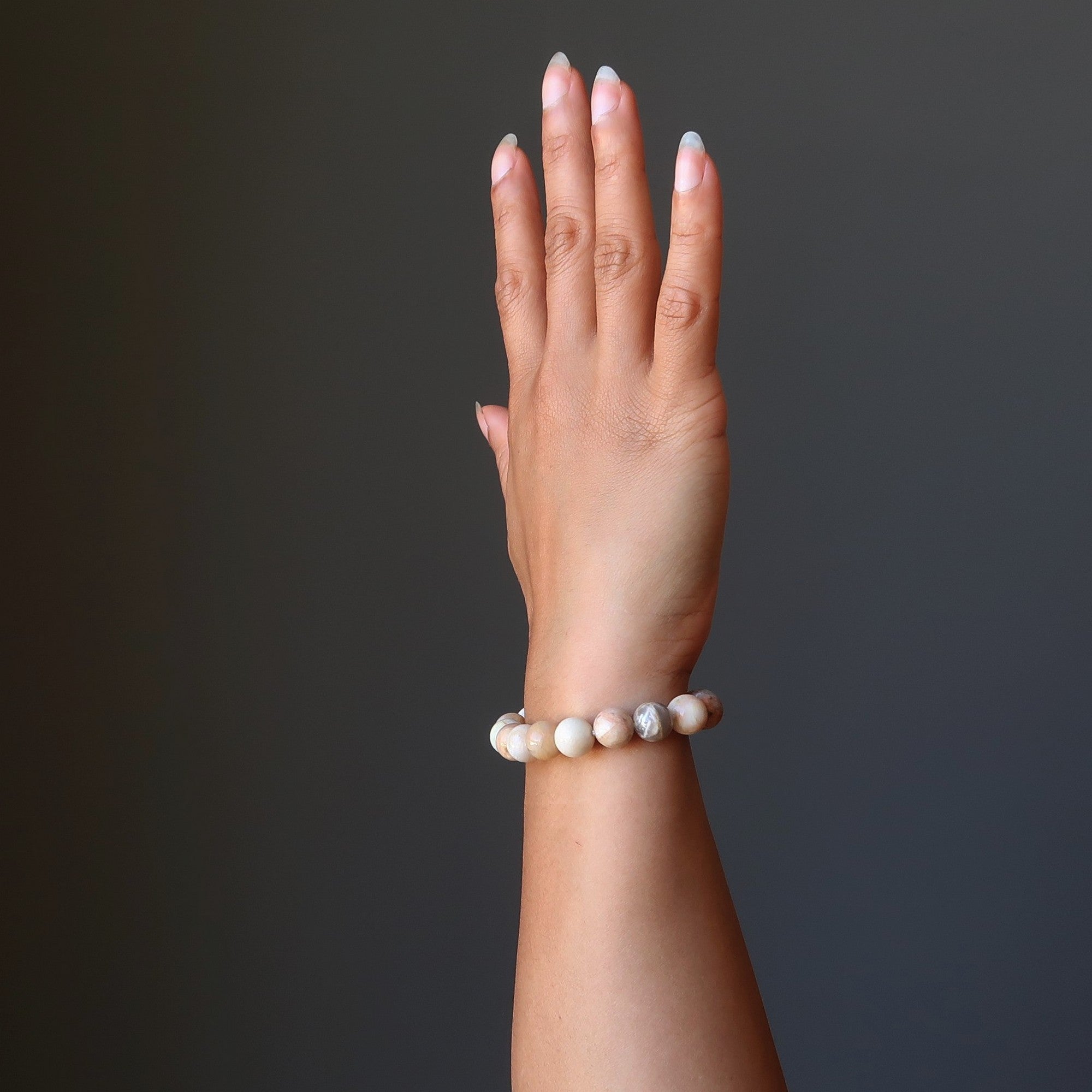 Armband aus goldenem Pfirsich-Mondstein „Sonne trifft Mond“ Tierkreiszeichen Kristall