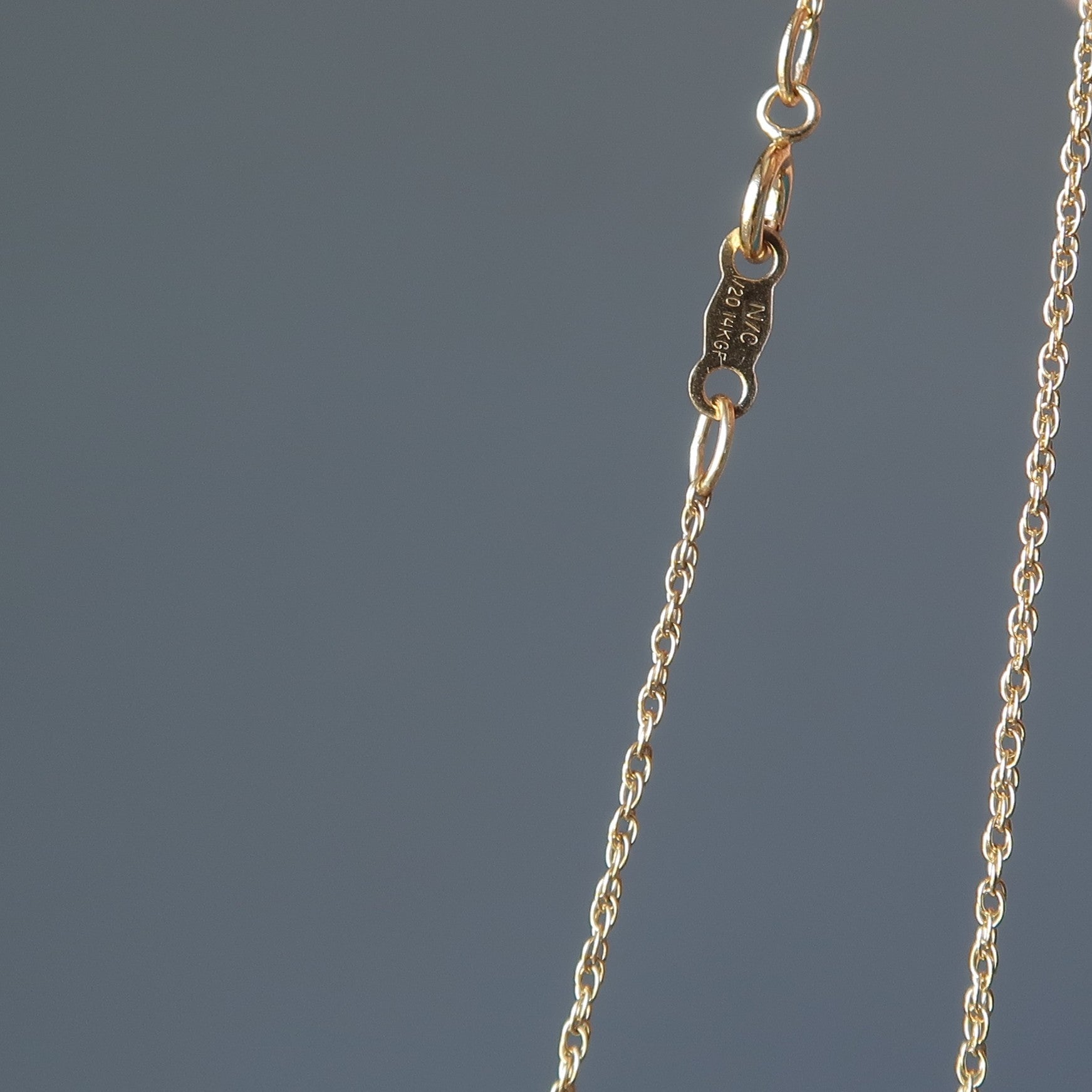 Rainbow Moonstone Necklace Crescent Moon 24-Karat Gold