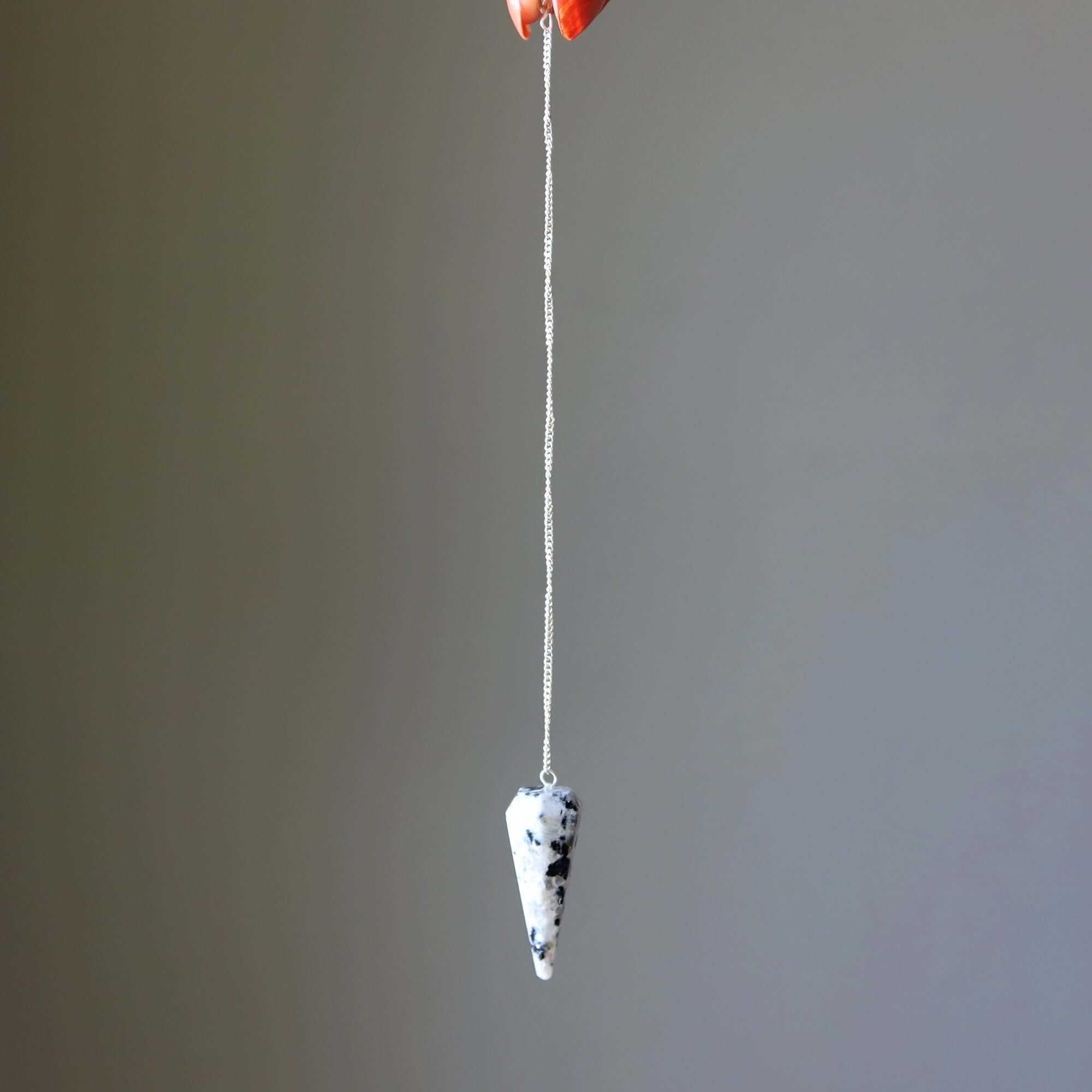 Moonstone Tourmaline Pendulum Guiding Intuition