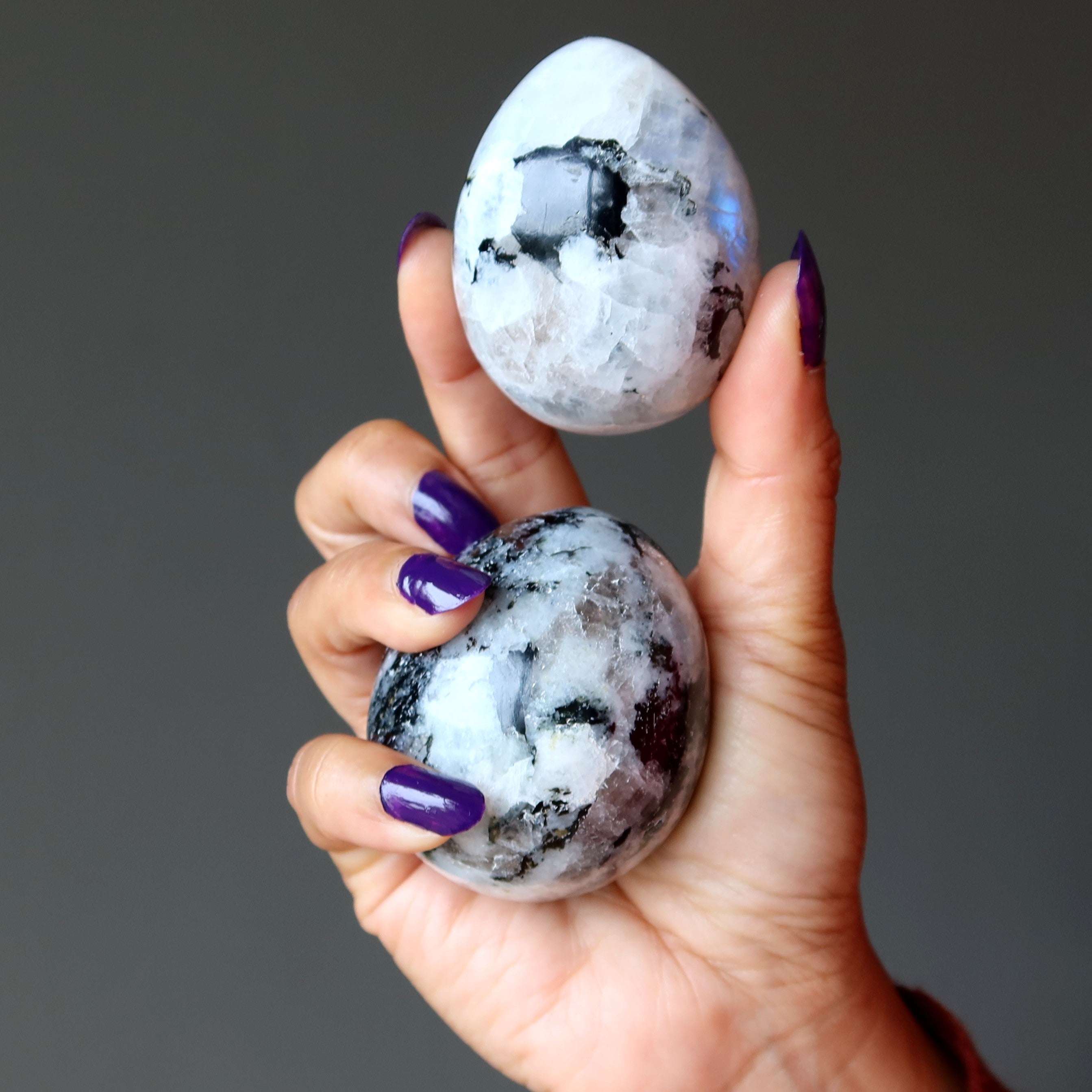 Moonstone Tourmaline Egg My New Beginnings Moon Gem