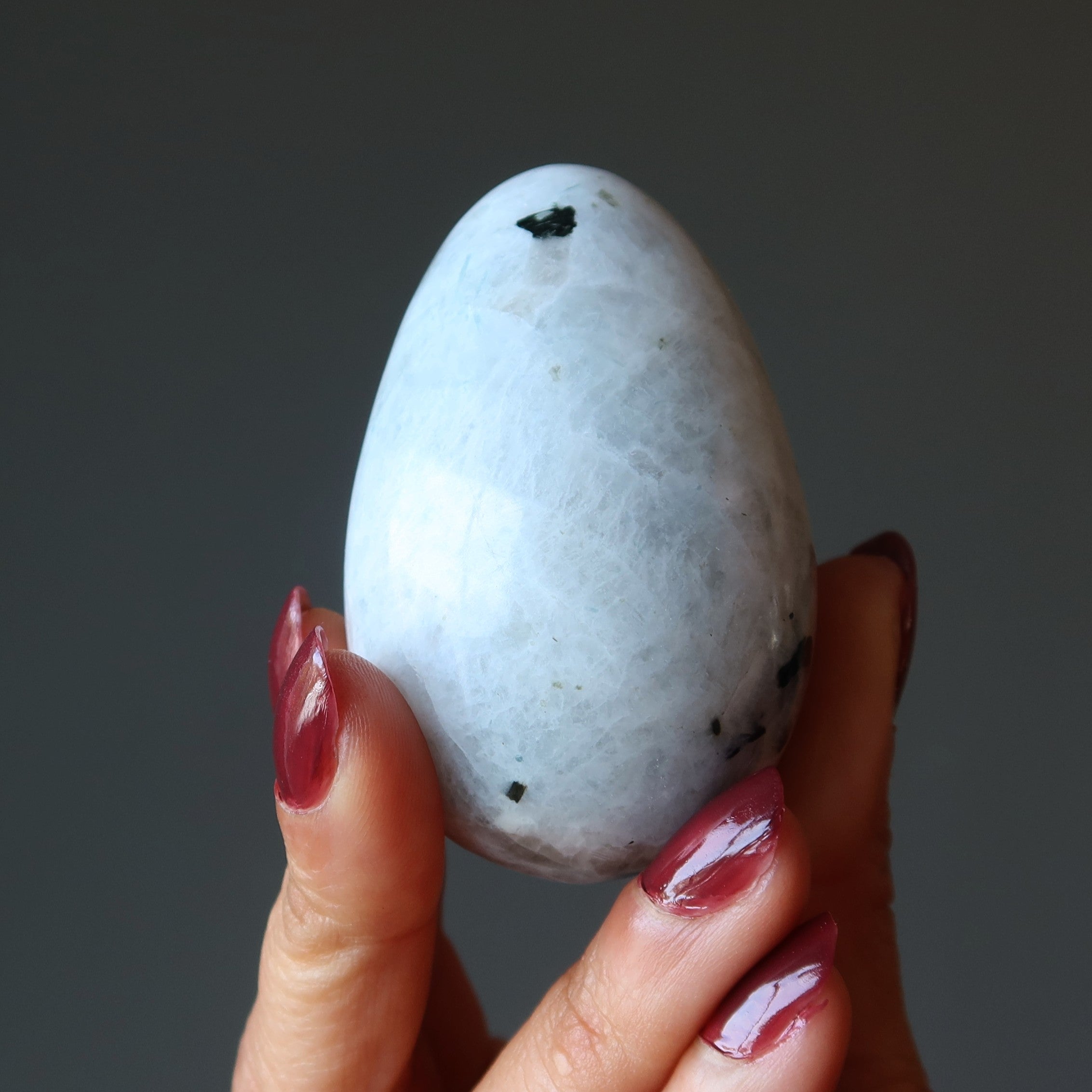 Moonstone Tourmaline Egg My New Beginnings Moon Gem