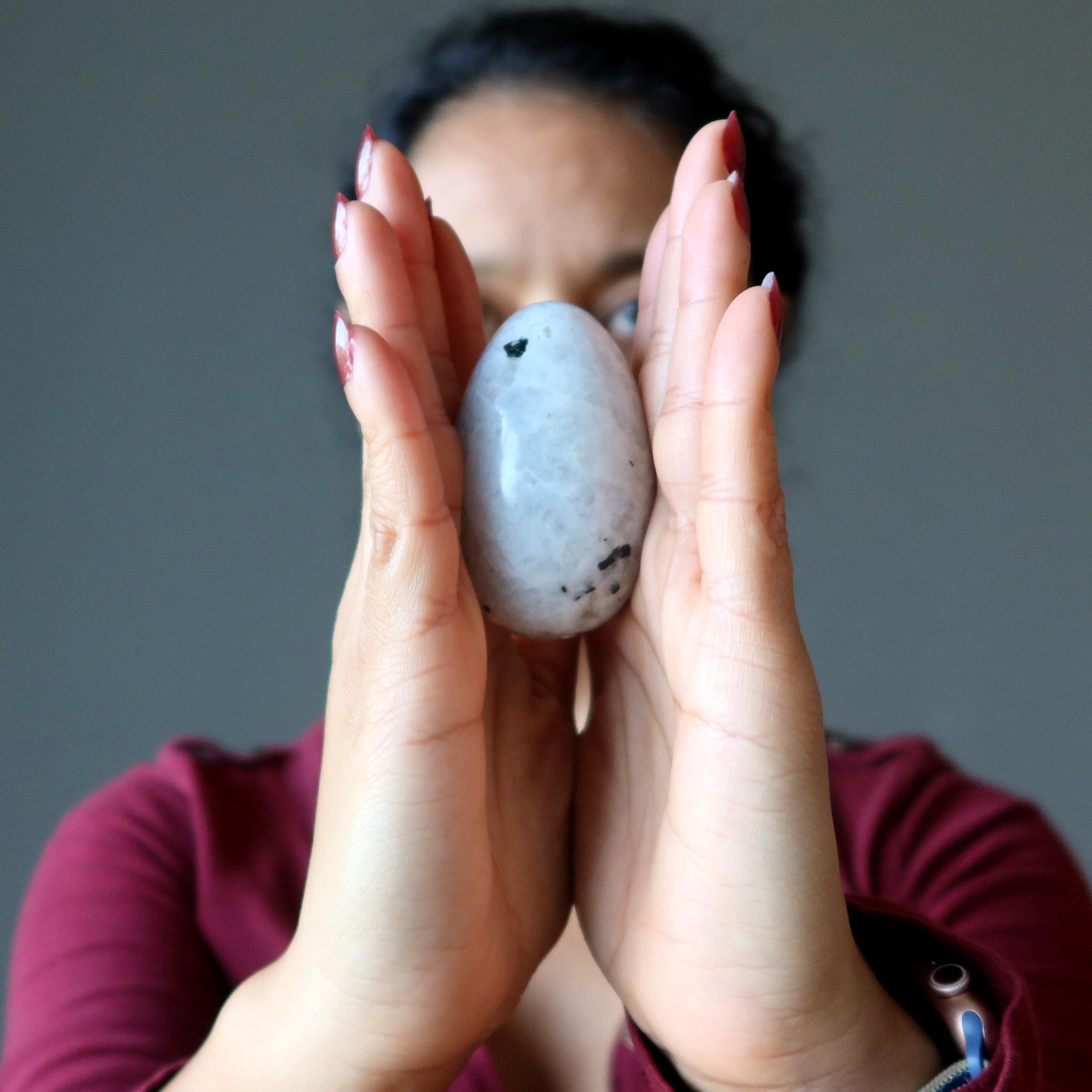 Moonstone Tourmaline Egg My New Beginnings Moon Gem