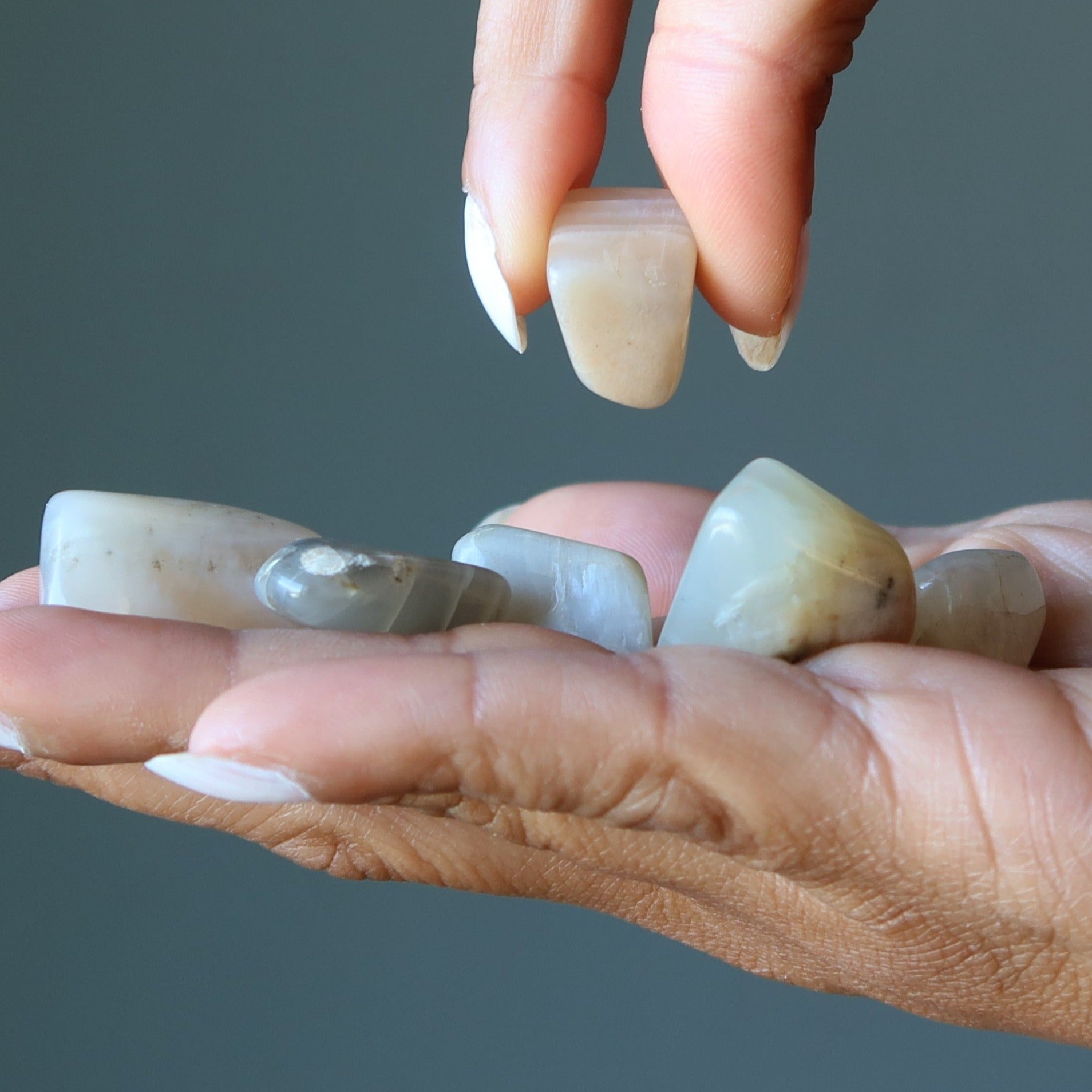 Peach Moonstone Tumbled Stone Magic Moonshine Gem