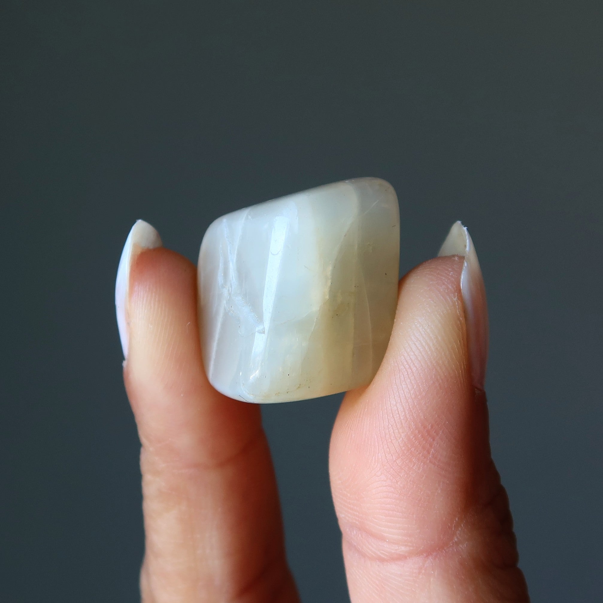 Peach Moonstone Tumbled Stone Magic Moonshine Gem