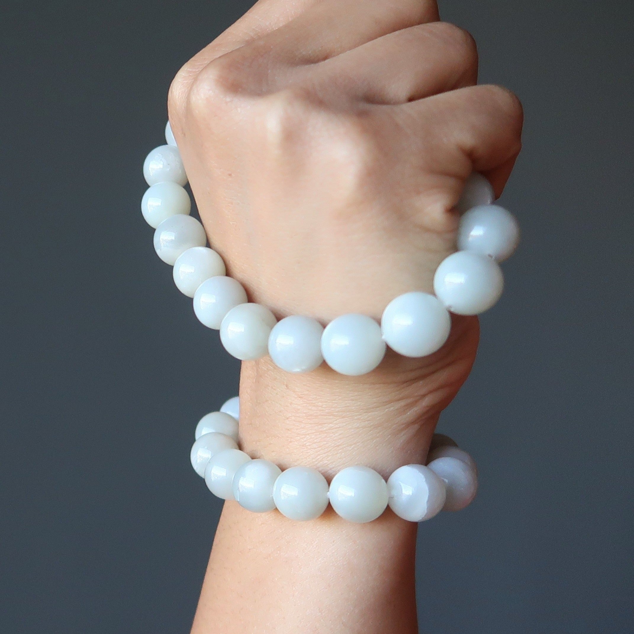 White Moonstone Bracelet Full Moon Rising Gem