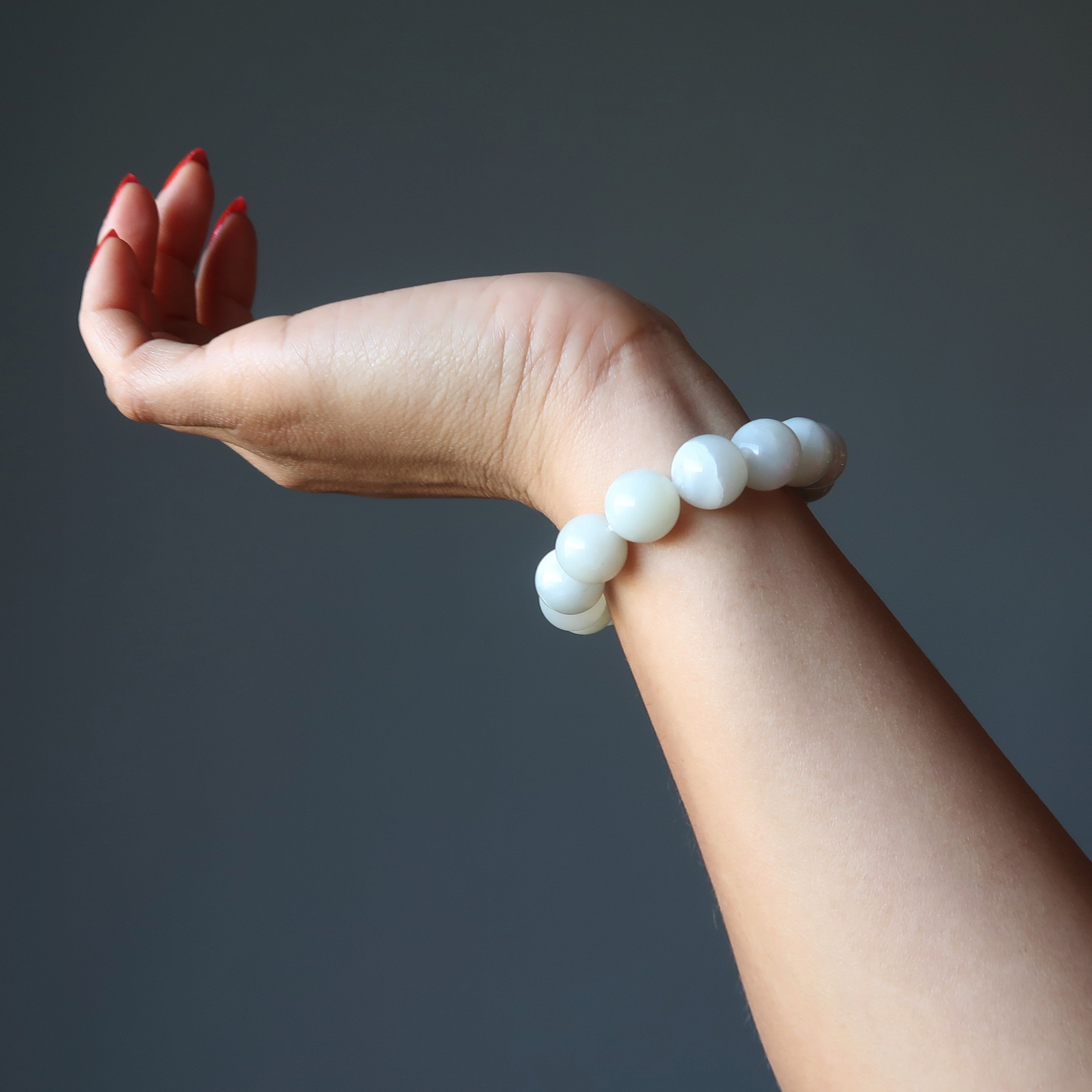 White Moonstone Bracelet Full Moon Rising Gem