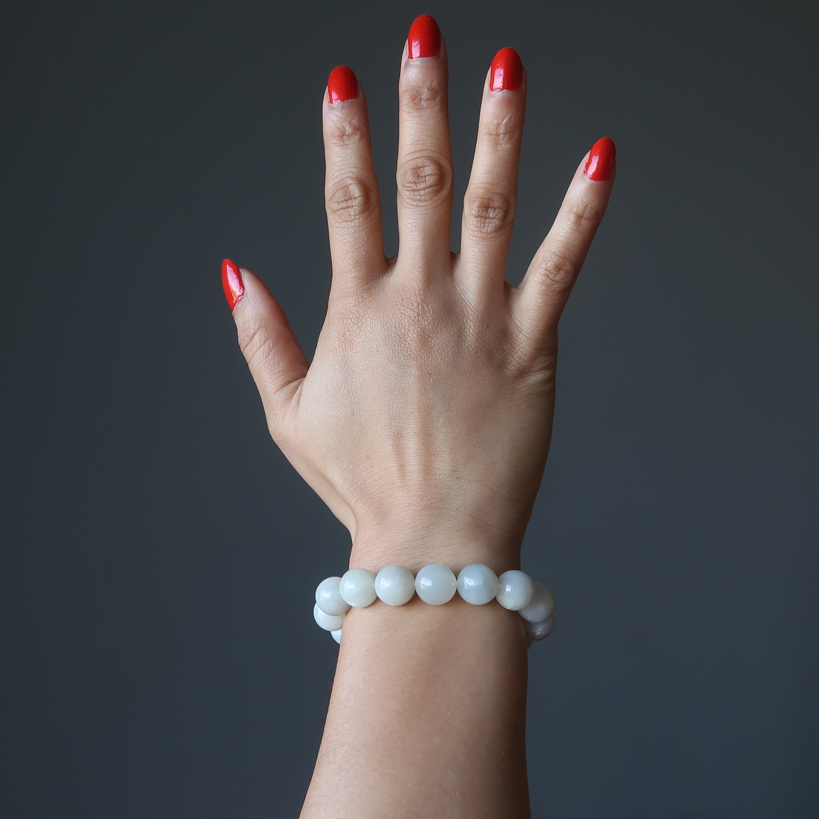 White Moonstone Bracelet Full Moon Rising Gem