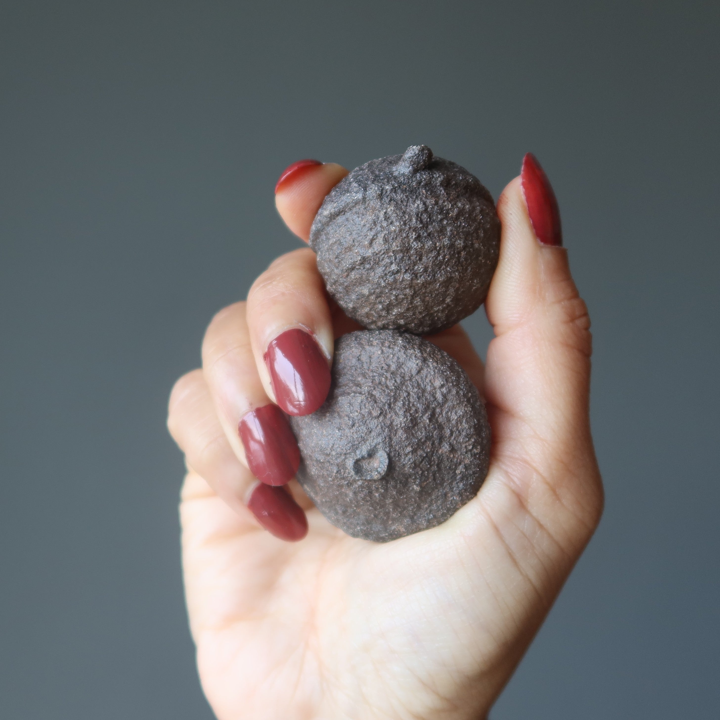 Moqui Marbles Paar abgestimmter Schamanenstein-Kugeln