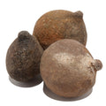 Ensemble de 3 billes Moqui, sac d'argent, sac de richesse, pierres de chaman