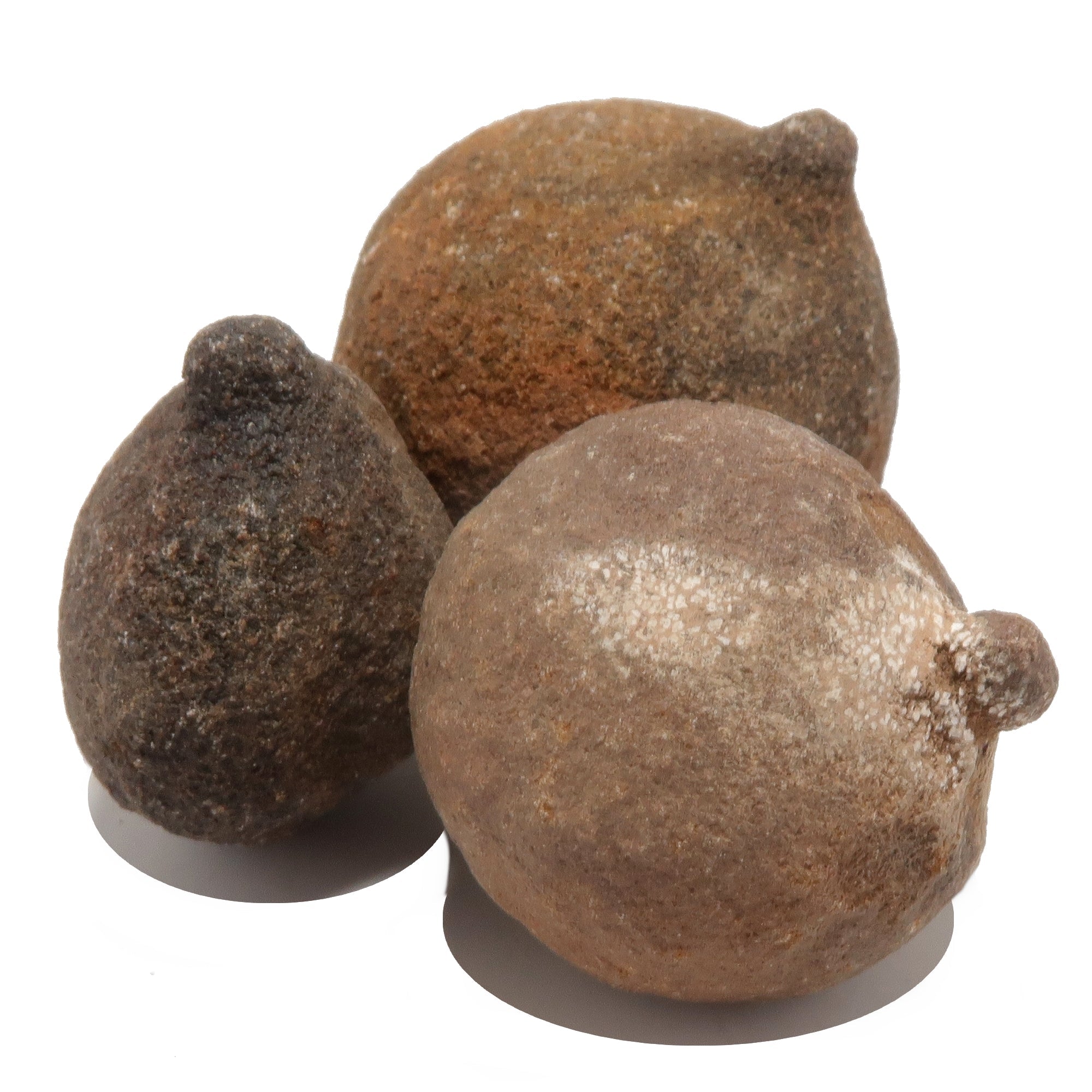 Ensemble de 3 billes Moqui, sac d'argent, sac de richesse, pierres de chaman
