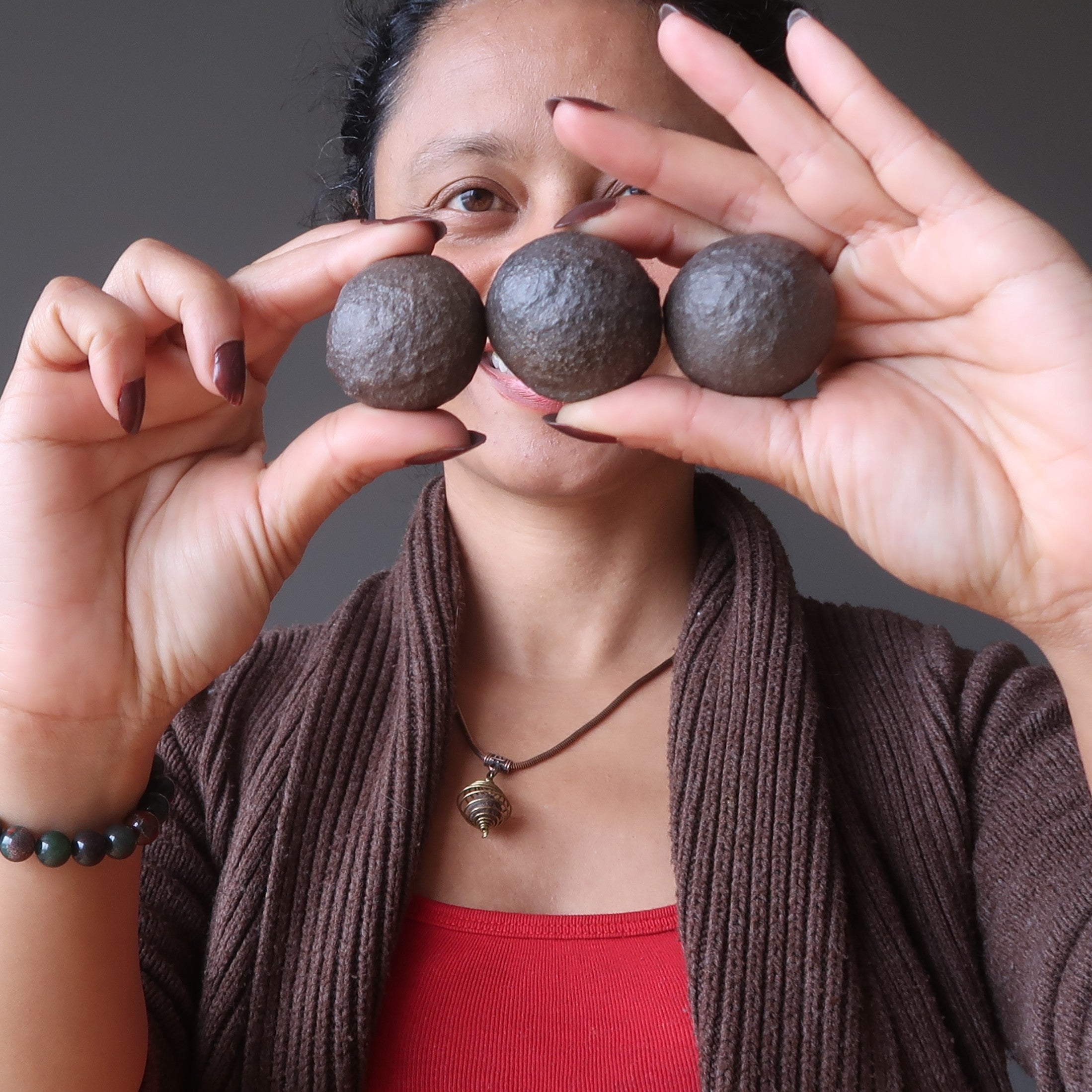 Moqui Marble Three Sisters Bonded Set Shaman Stones