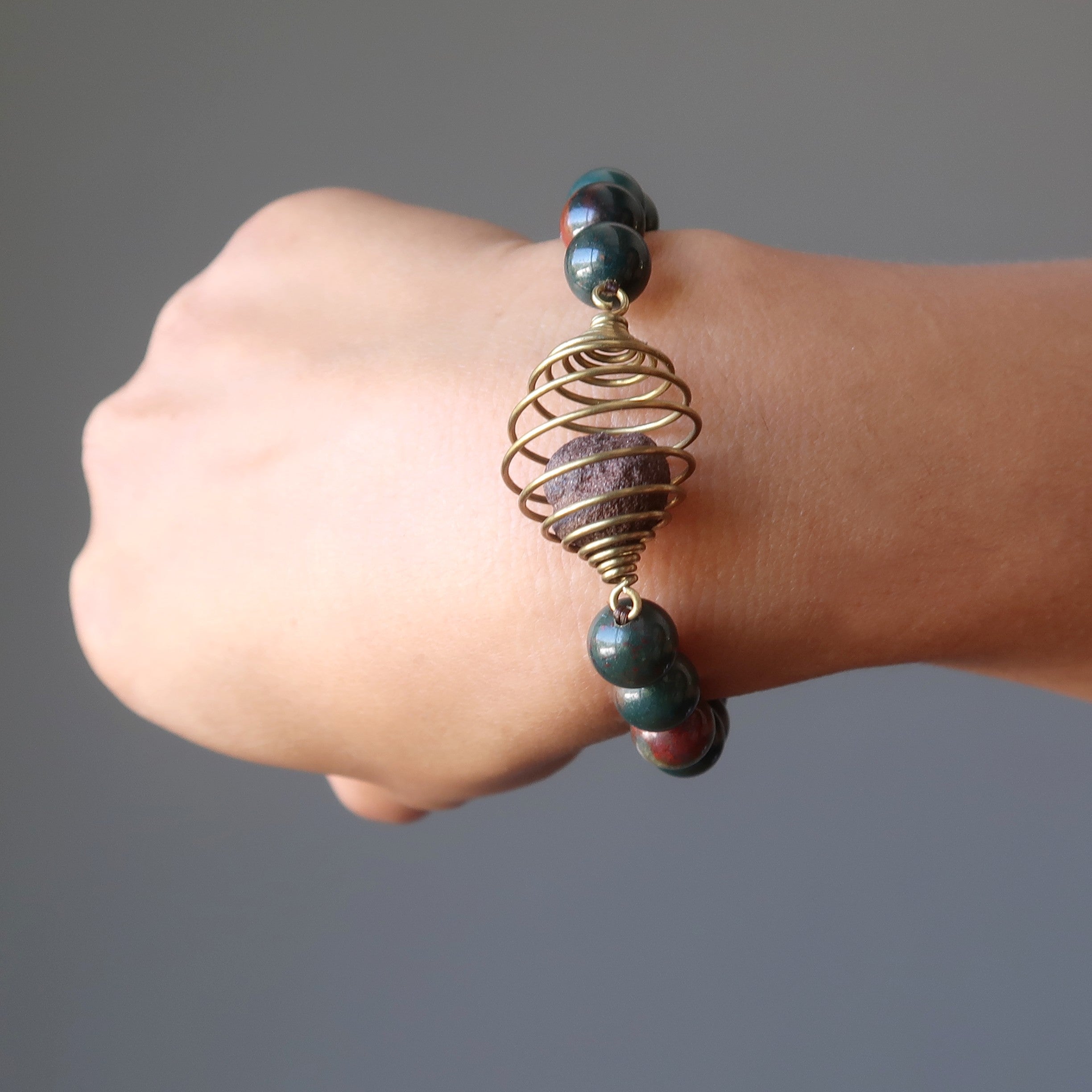 Moqui Marble Bracelet Bloodstone Shaman Stone