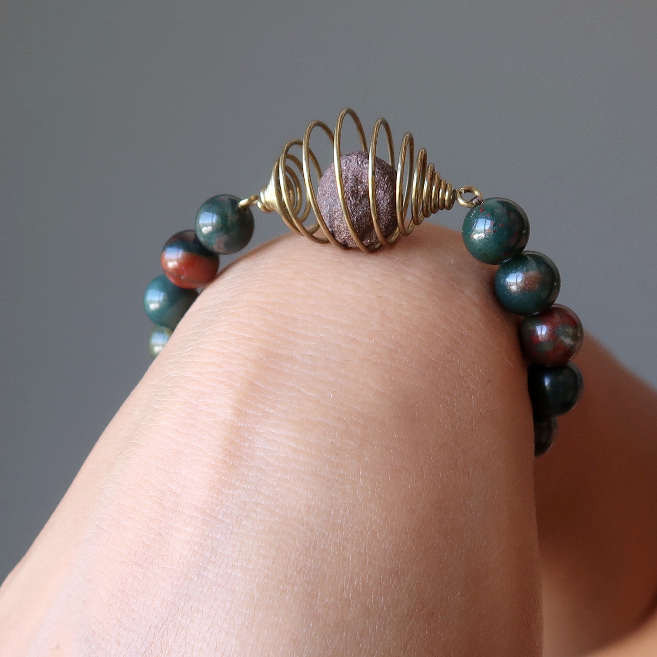 Moqui Marble Bracelet Bloodstone Shaman Stone
