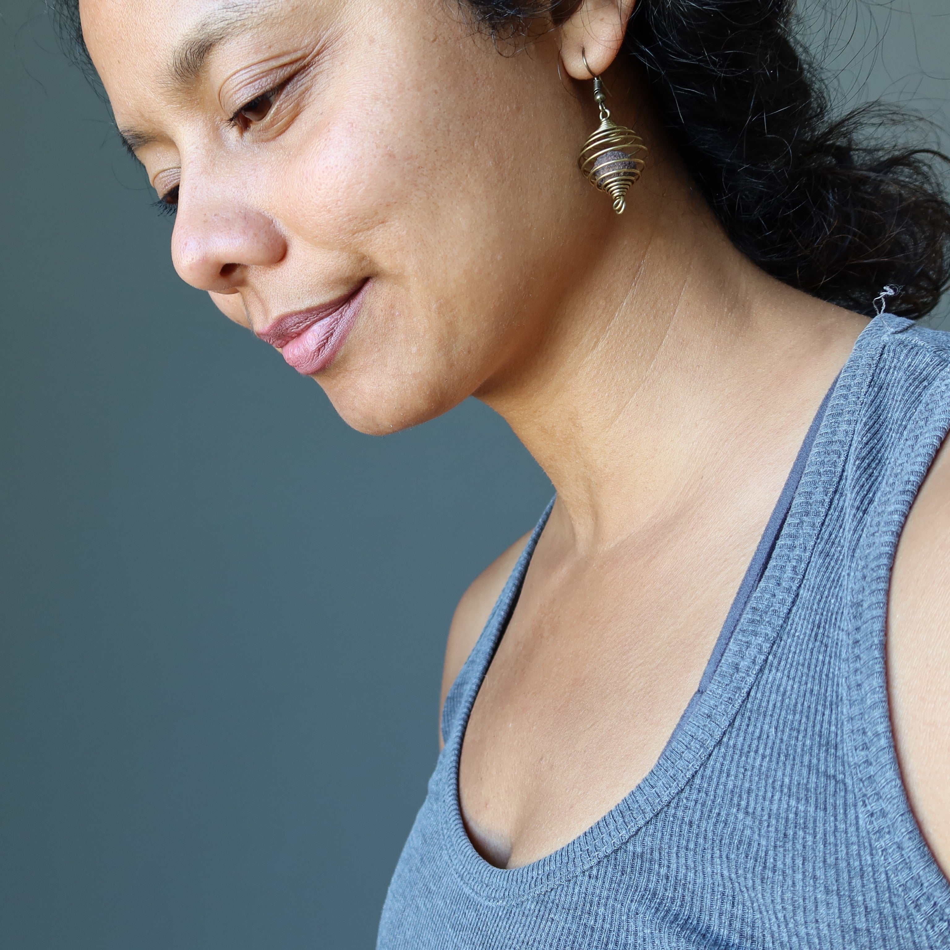 Moqui Marble Earrings Whispering Wise Shaman Stone
