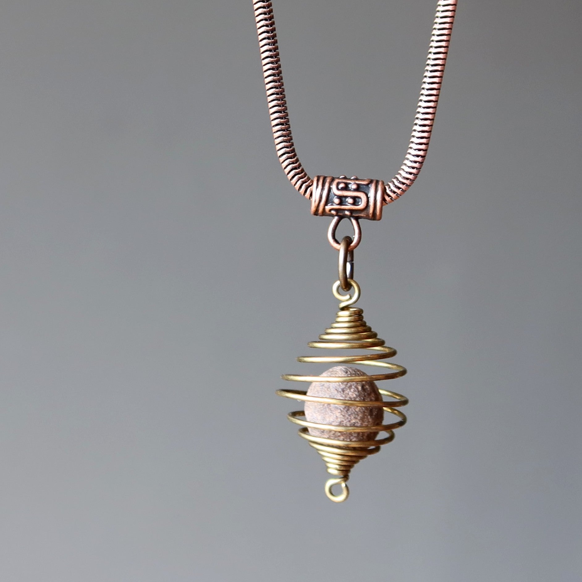 Moqui Marble Necklace Secrets of the Shaman Copper