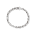 Moissanite 6mm Rope Bracelet 925 Sterling Silver