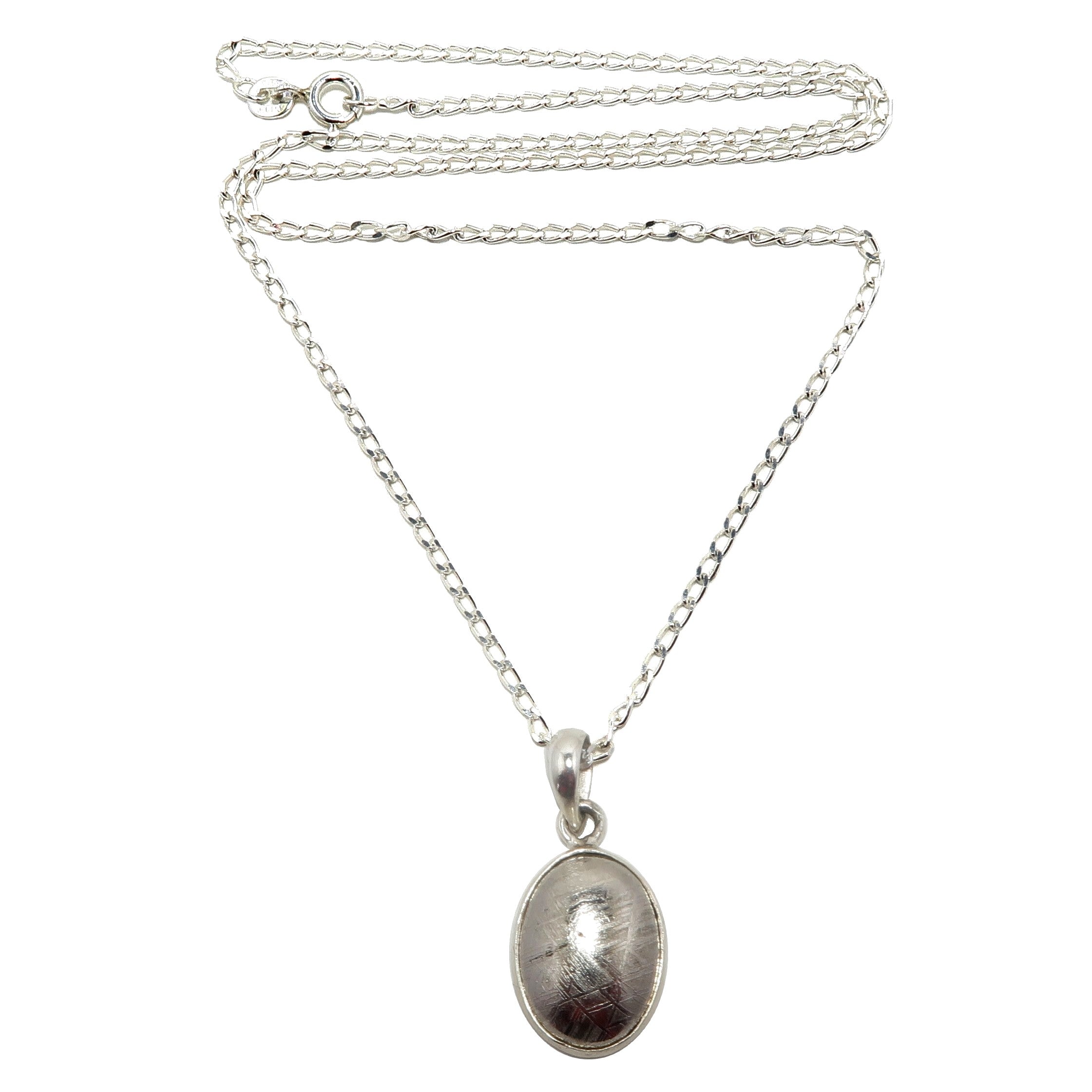 Muonionalusta Meteoritenkette Matrix Sterlingsilber