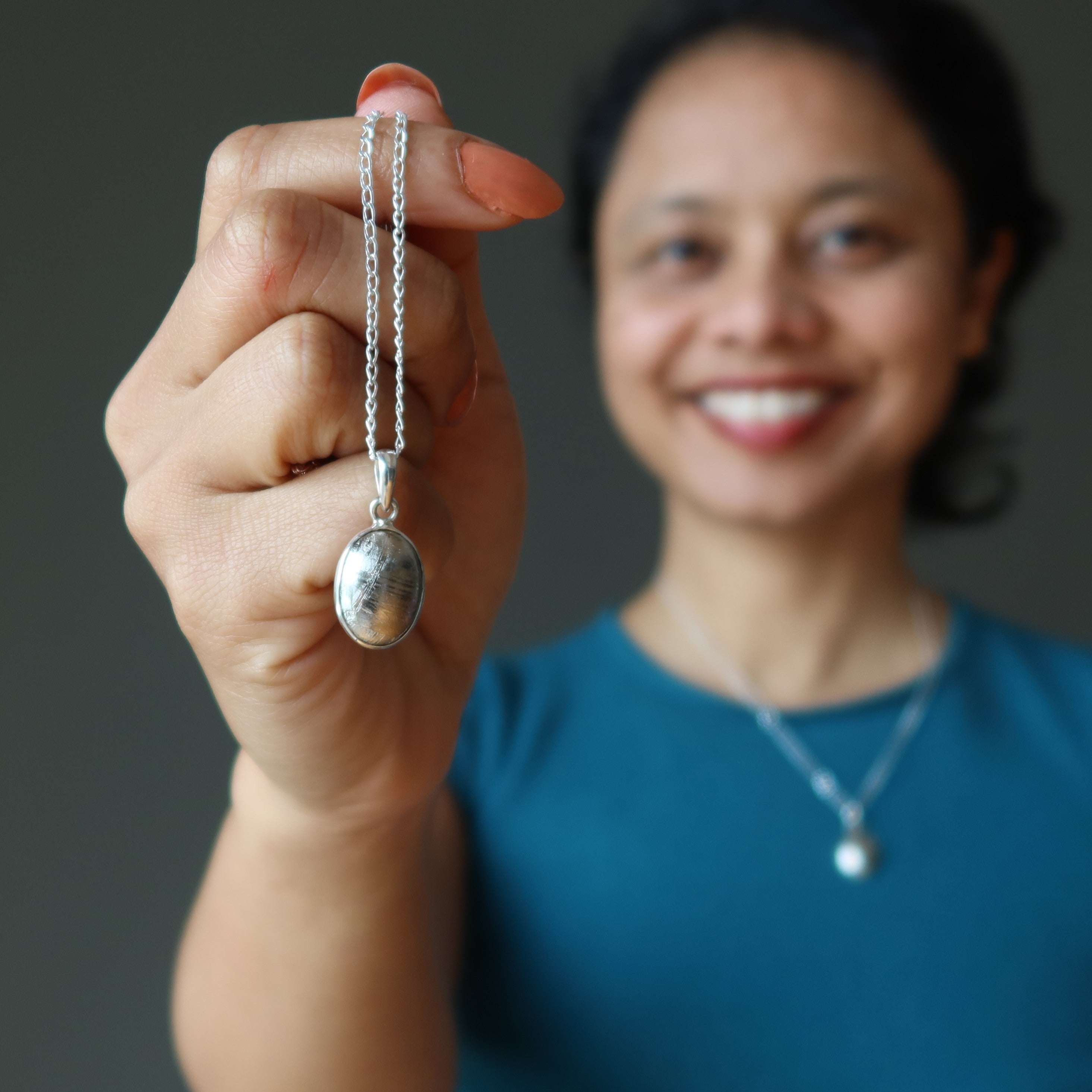 Muonionalusta Meteoritenkette Matrix Sterlingsilber