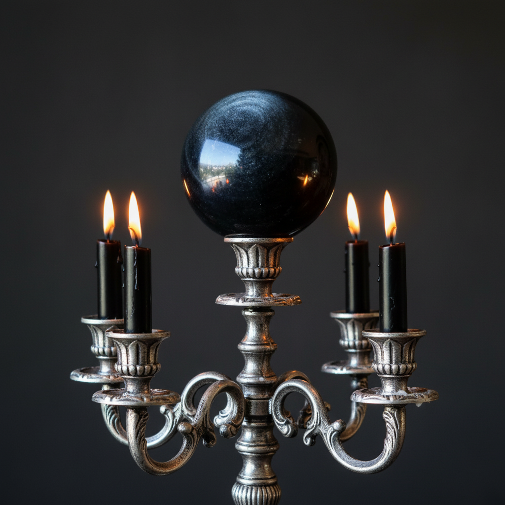 Sphère d'Obsidienne Œil Céleste - Boule de Cristal Bienfaisante