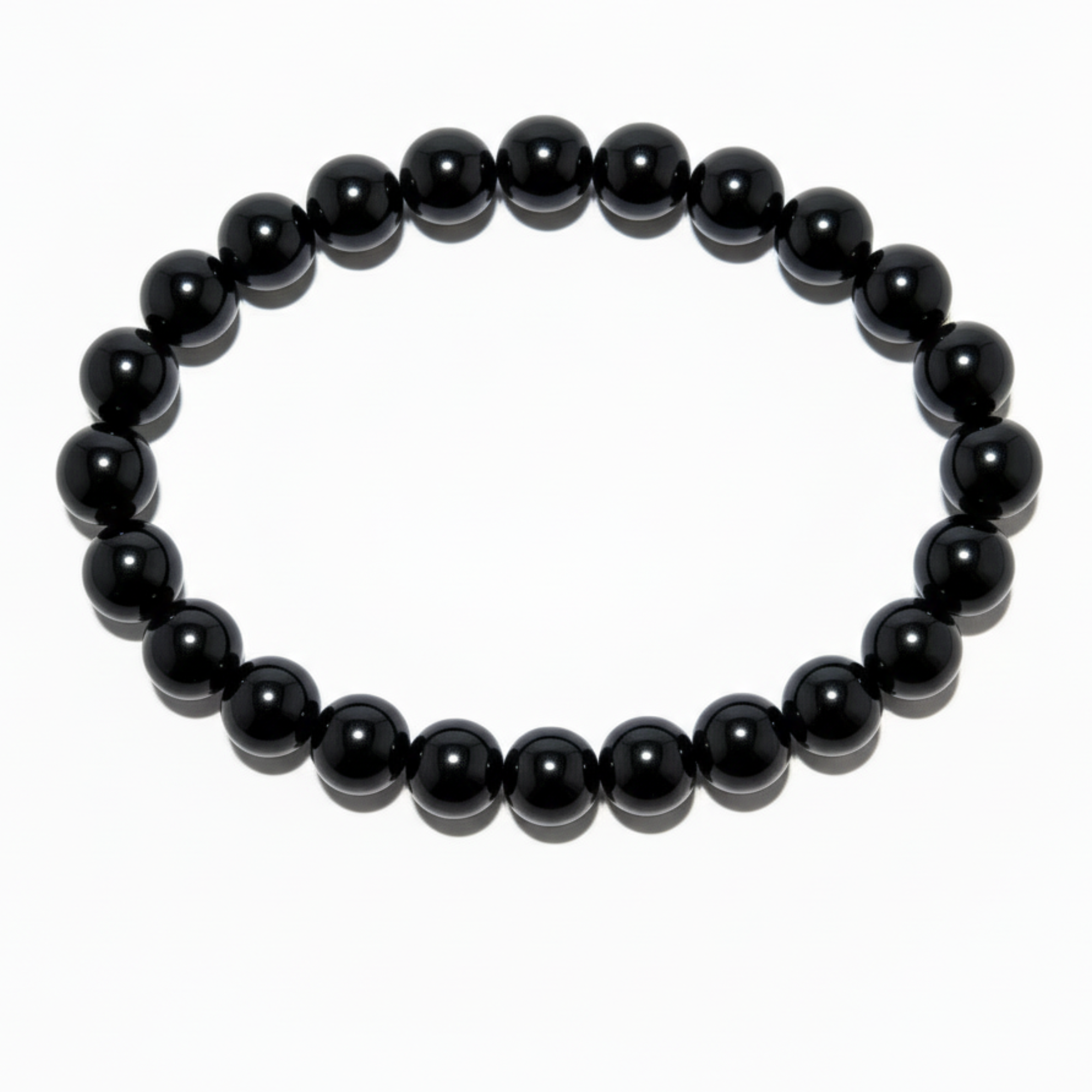 Black Obsidian Bracelet Natural Beads Top Protection Crystal