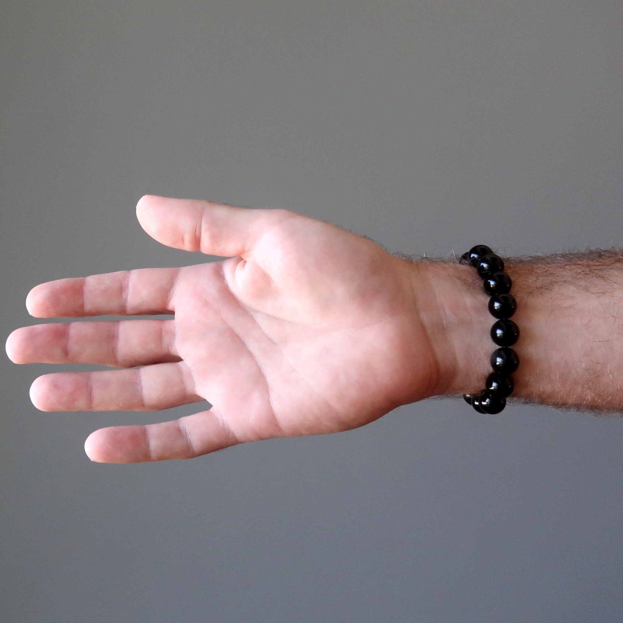 Black Obsidian Bracelet Natural Beads Top Protection Crystal