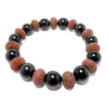 Black Obsidian Bracelet & Red Lava Aromatherapy Diffuser