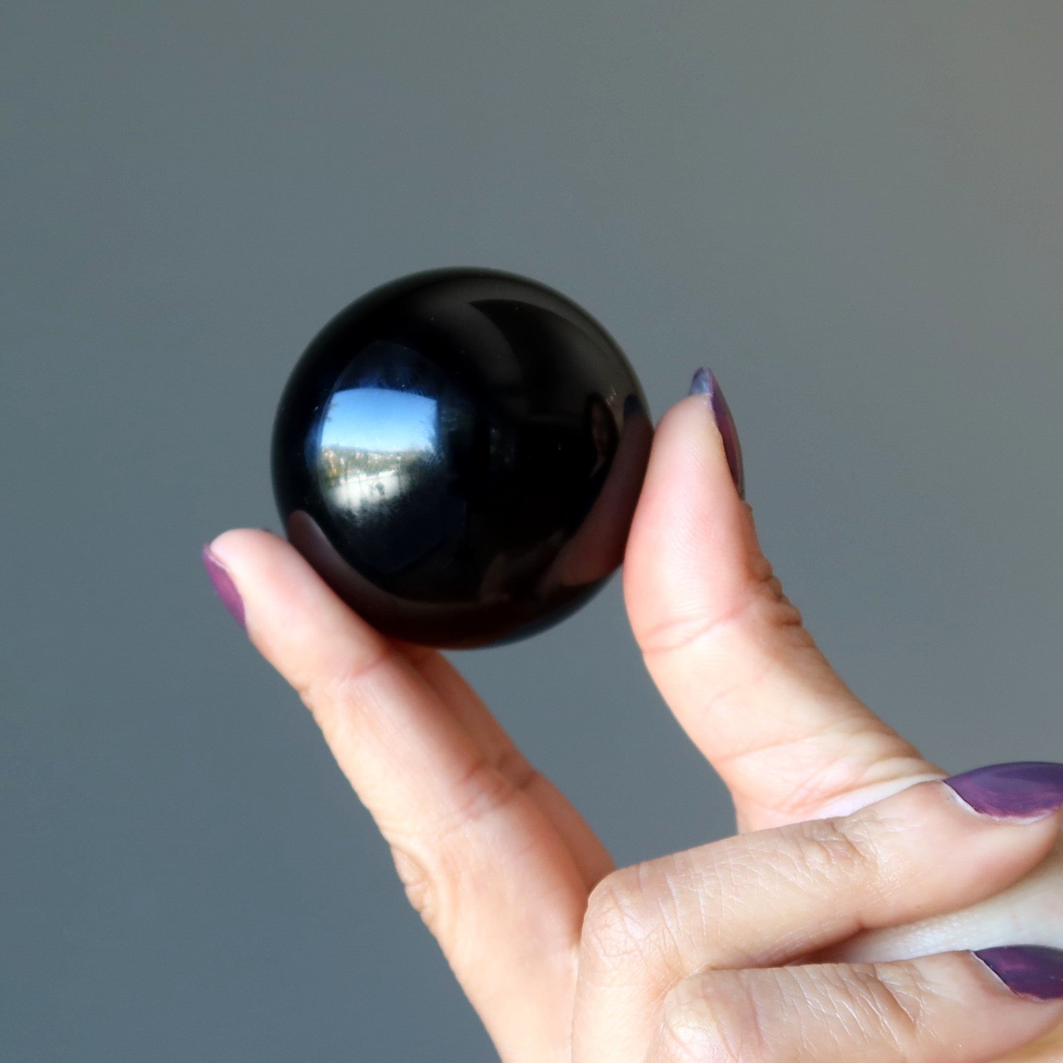 Black Obsidian Sphere Protection Crystal Ball