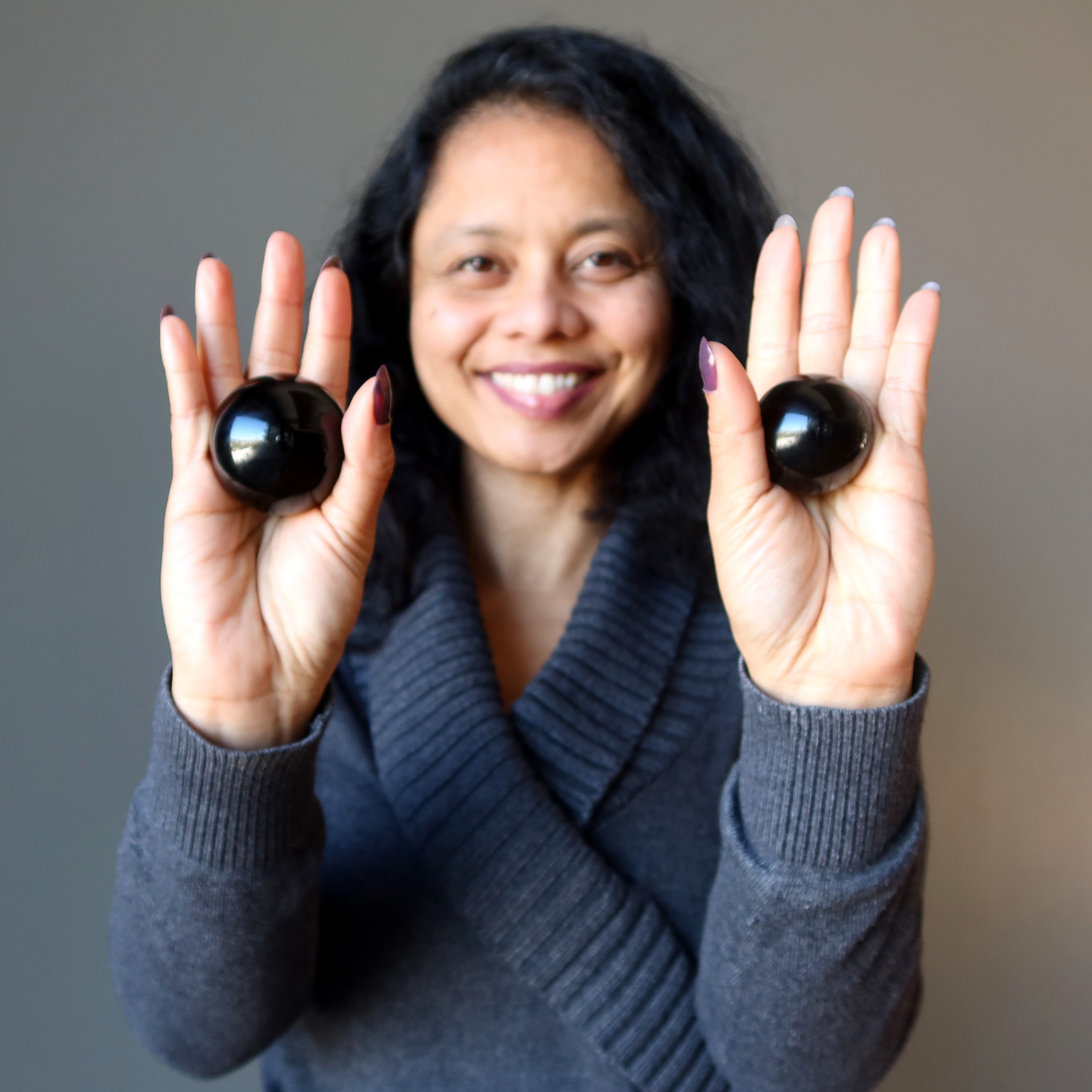 Black Obsidian Sphere Protection Crystal Ball