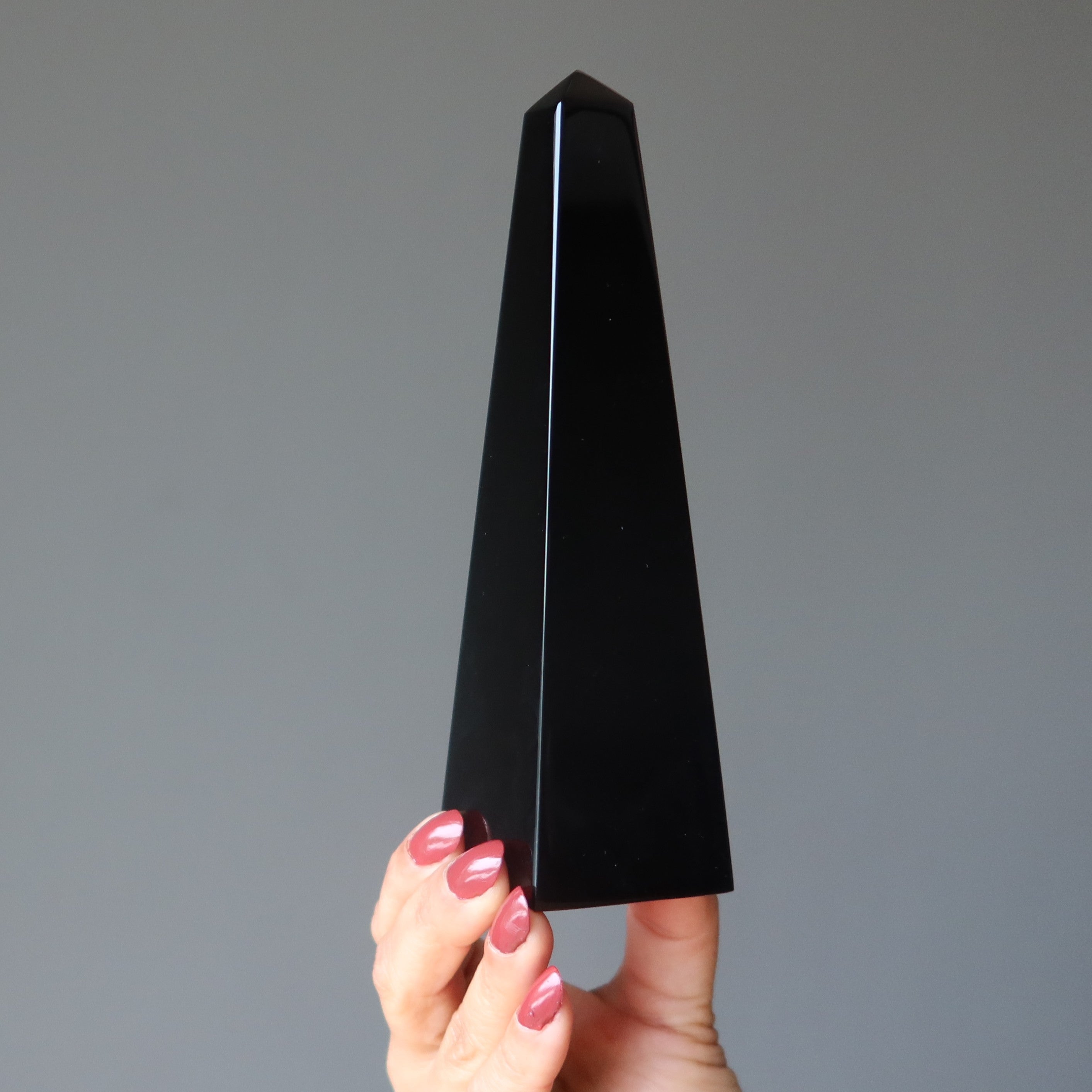 Tour Baguette Pilier de Protection en Obsidienne Noire